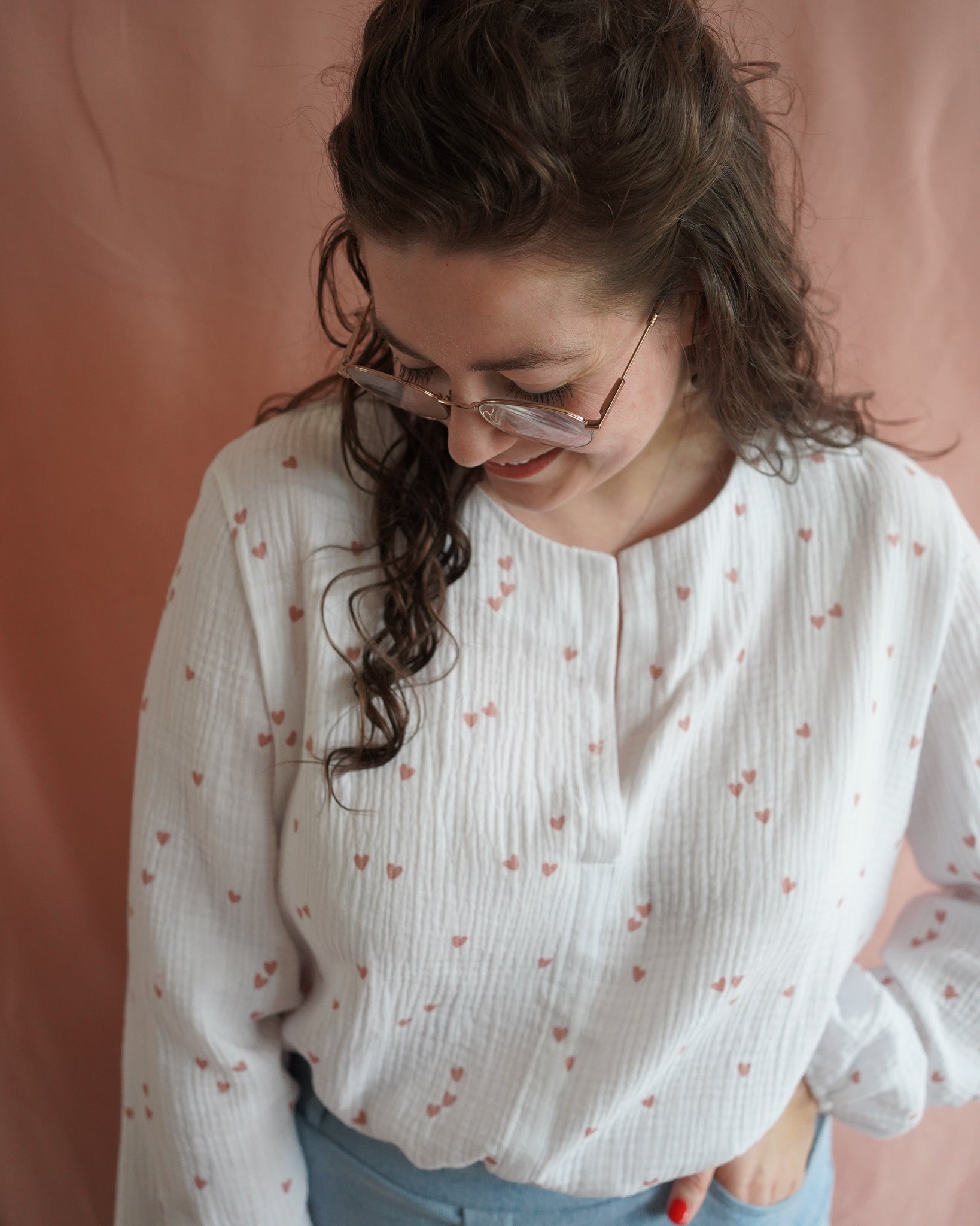 Sophie (hartjes) blouse