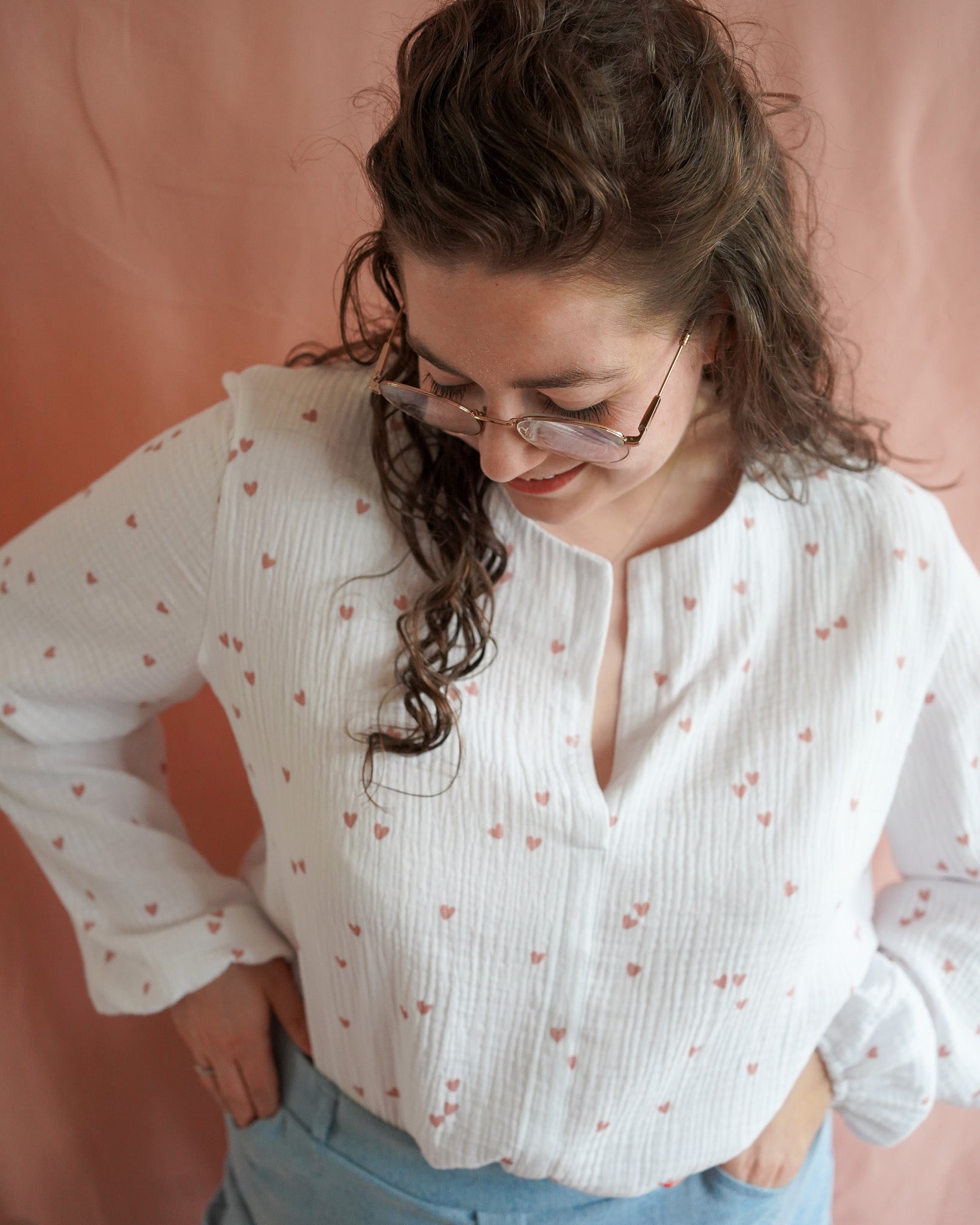 Sophie (hartjes) blouse