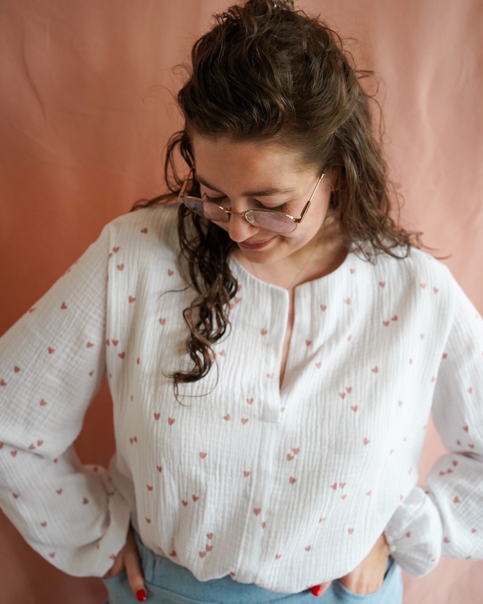 Sophie (hartjes) blouse