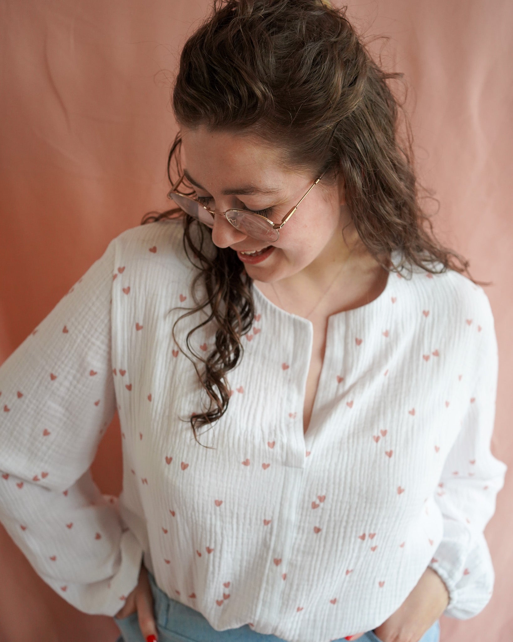 Sophie (hartjes) blouse