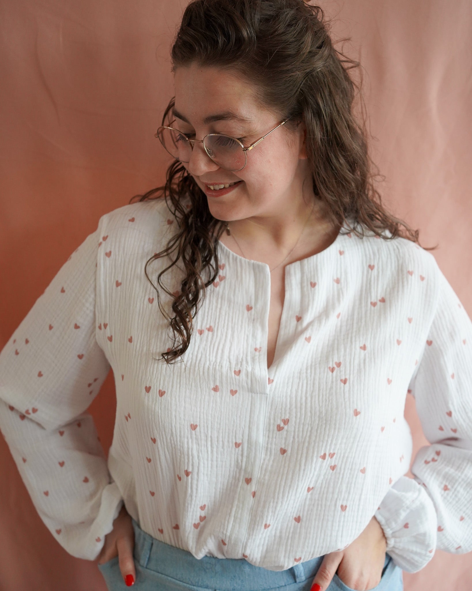 Sophie (hartjes) blouse