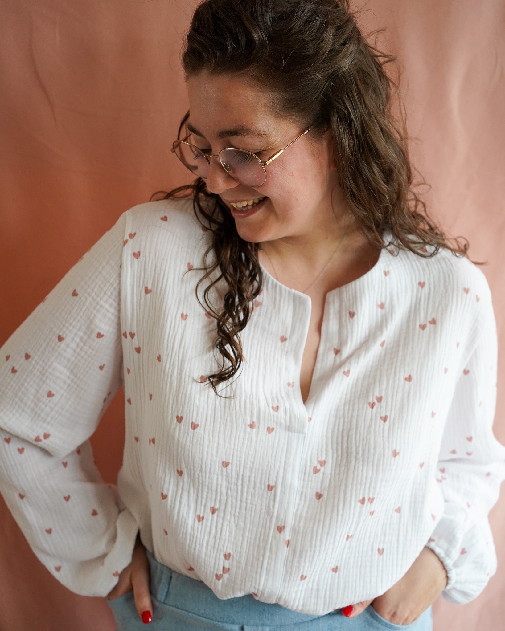 Sophie (hartjes) blouse