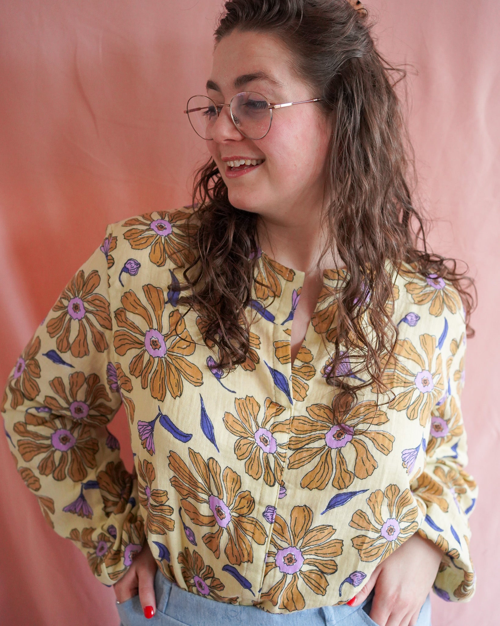 Sophie (soft yellow) blouse