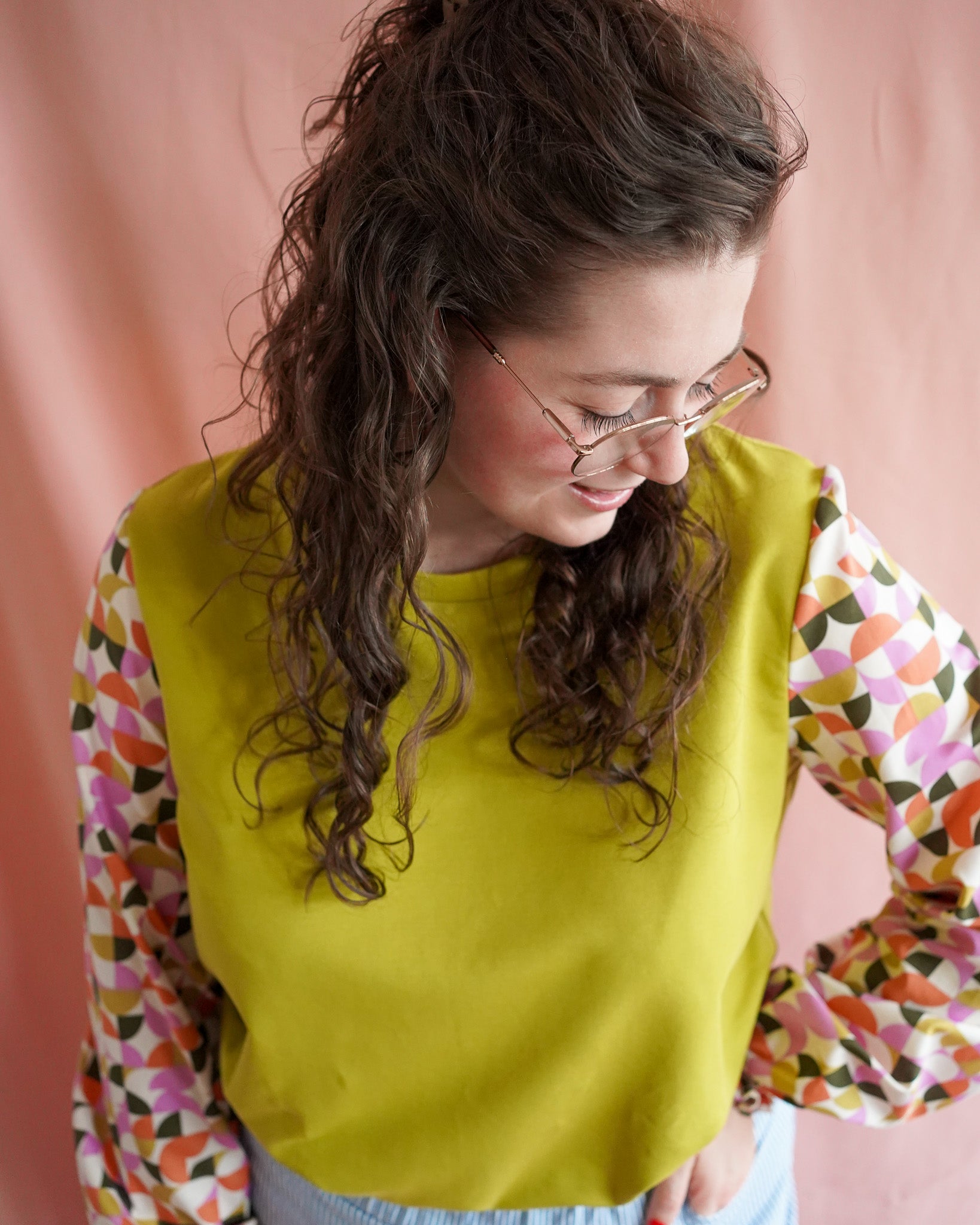 Vicky (lime) top