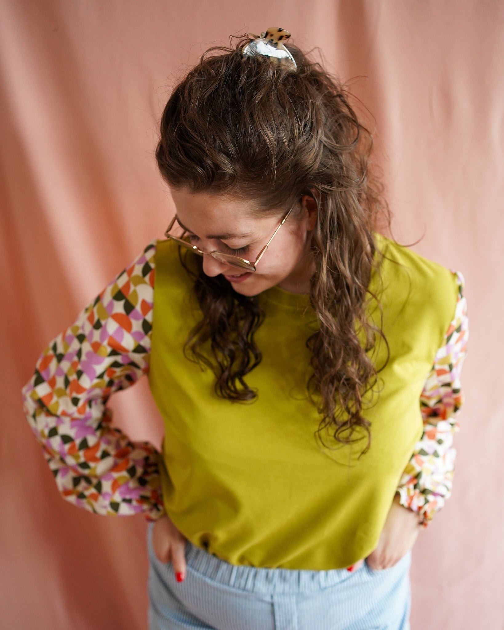 Vicky (lime) top