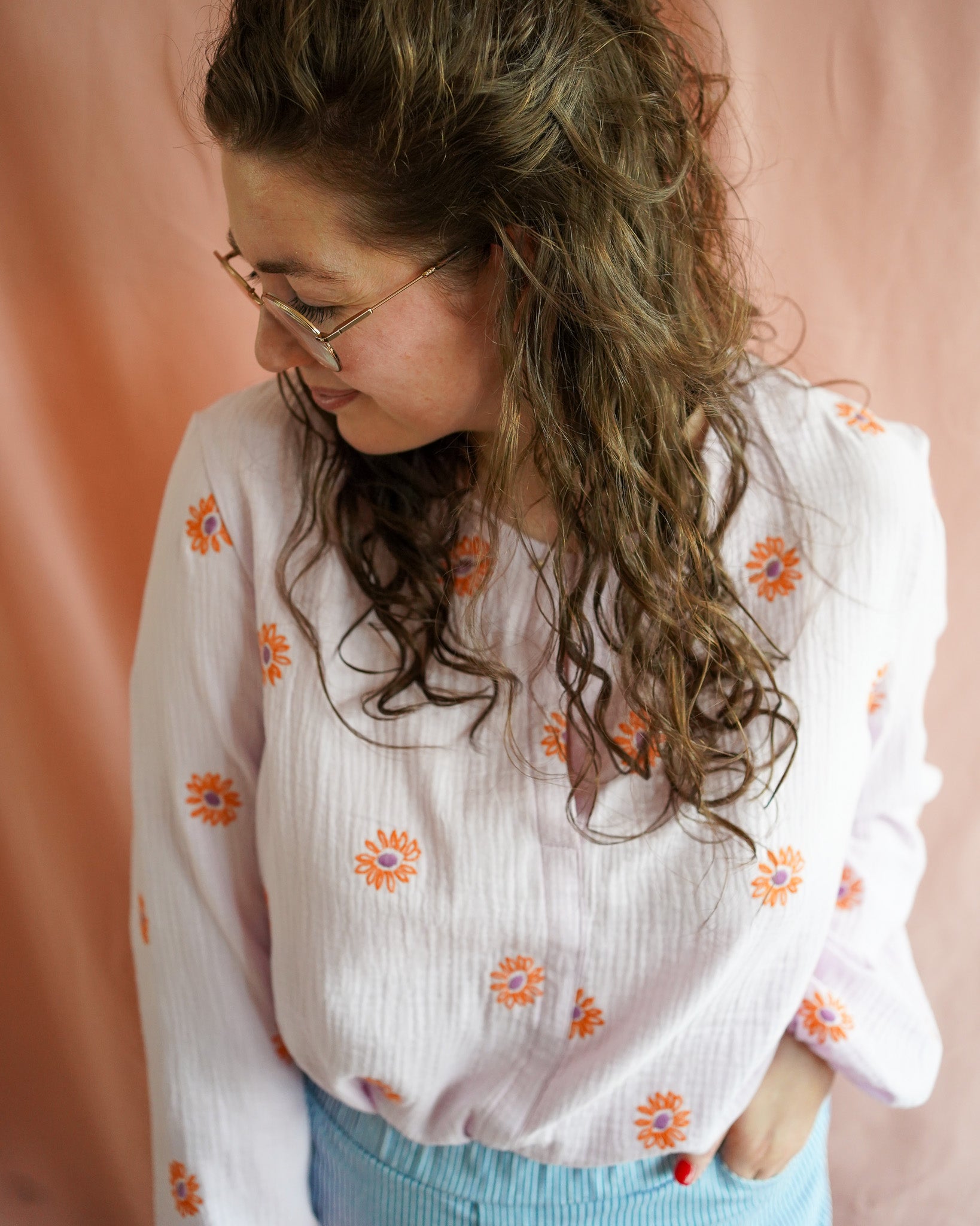 Sophie (lila) blouse
