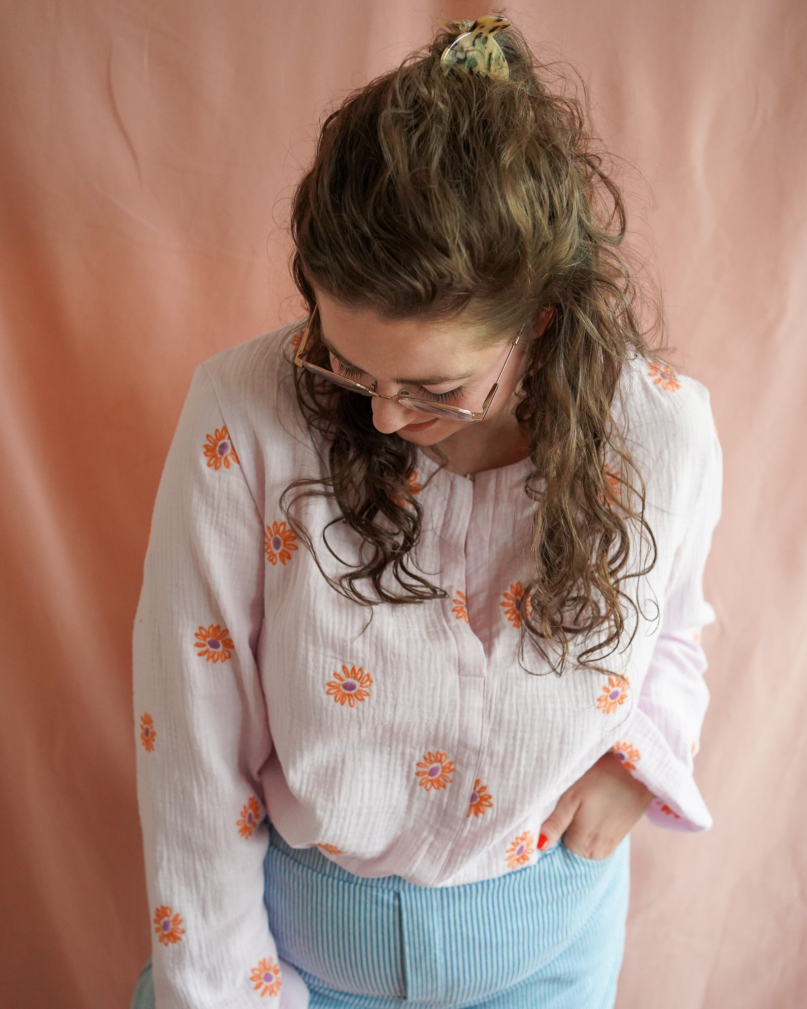 Sophie (lila) blouse