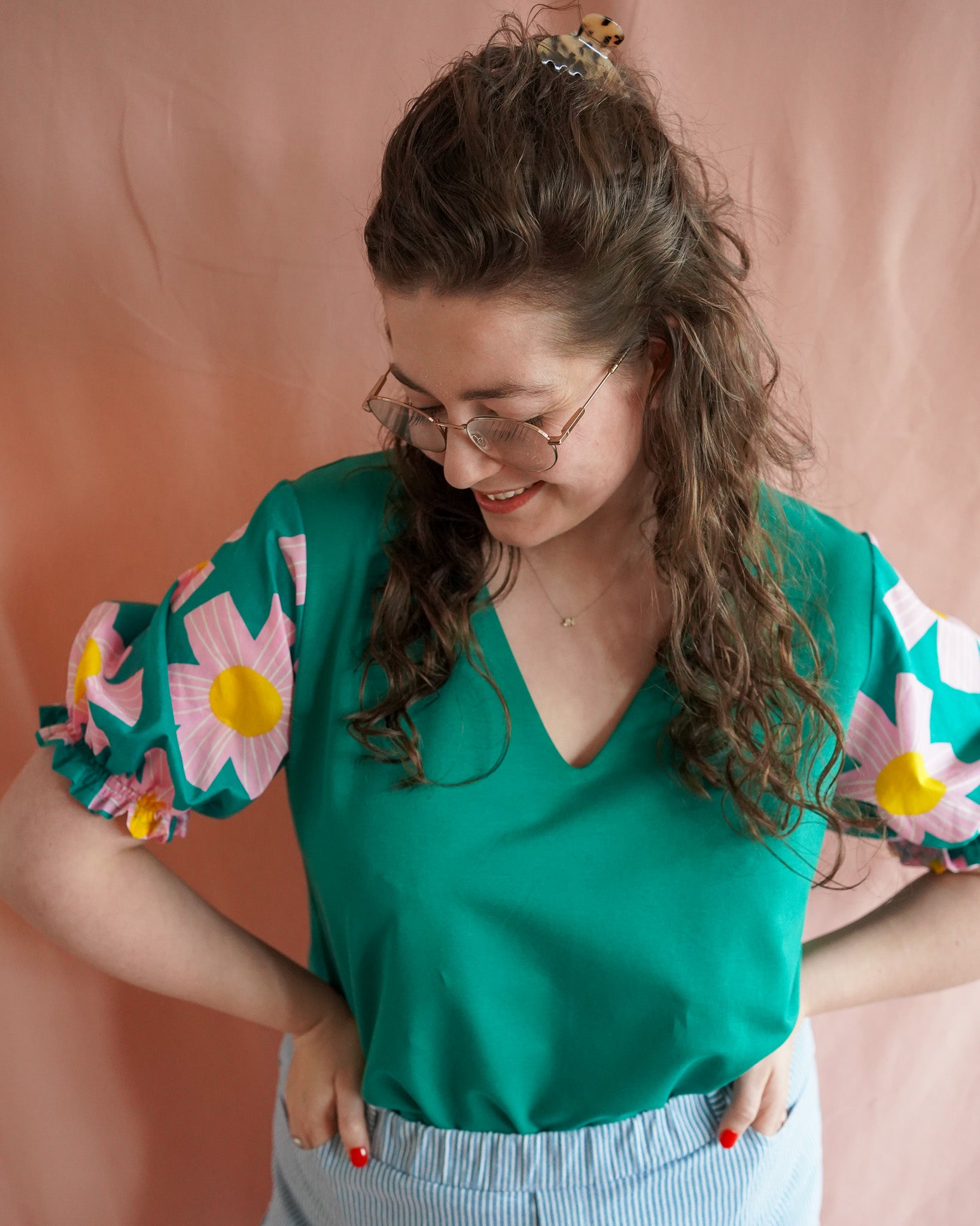 Vicky (green) top