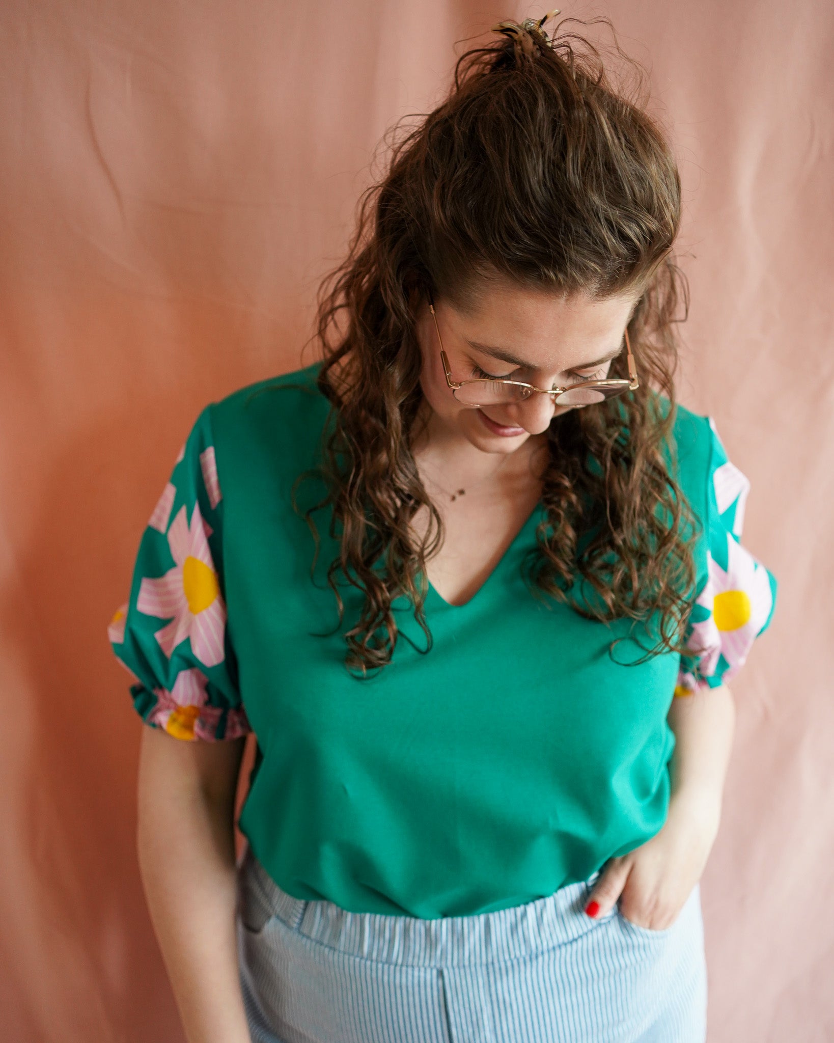 Vicky (green) top