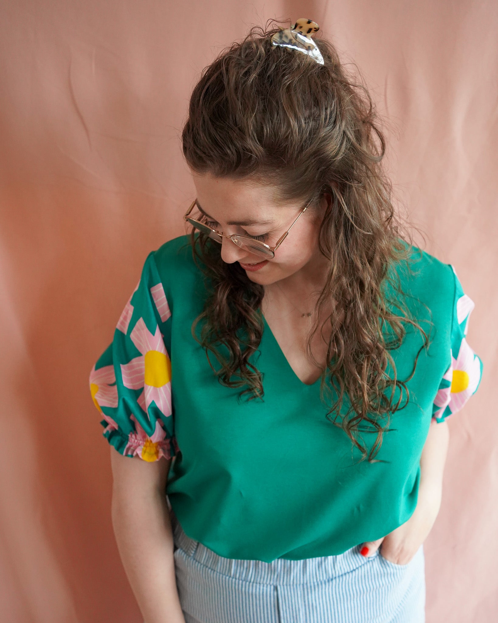 Vicky (green) top