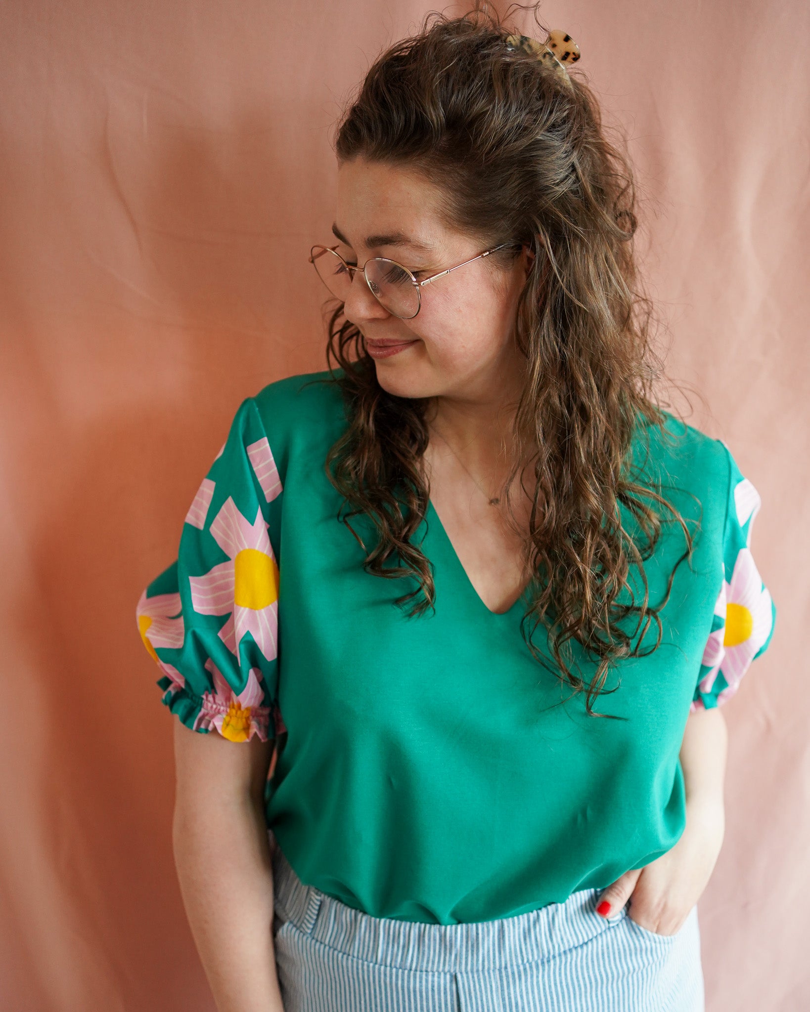 Vicky (green) top