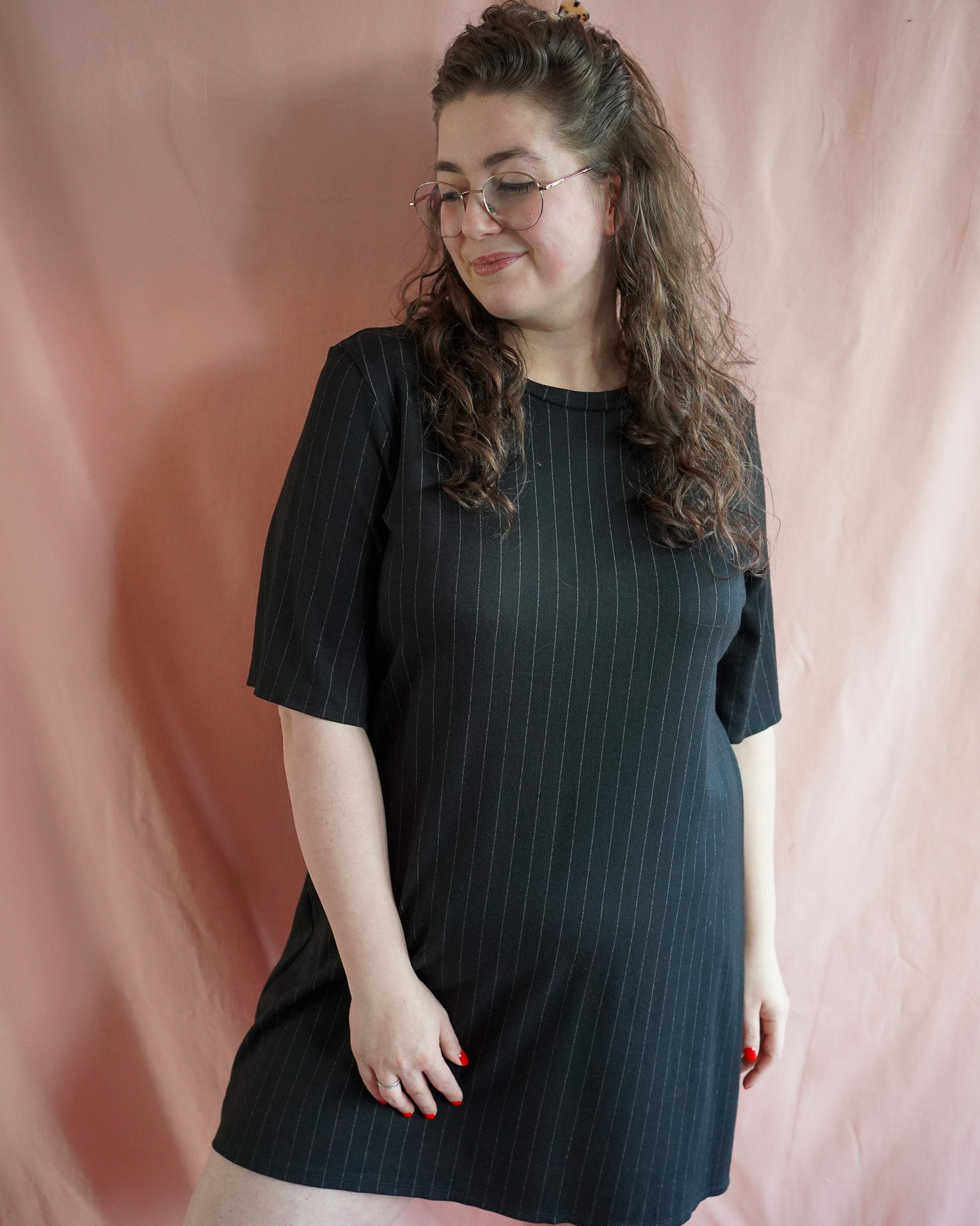 Chloe (black stripe) dress