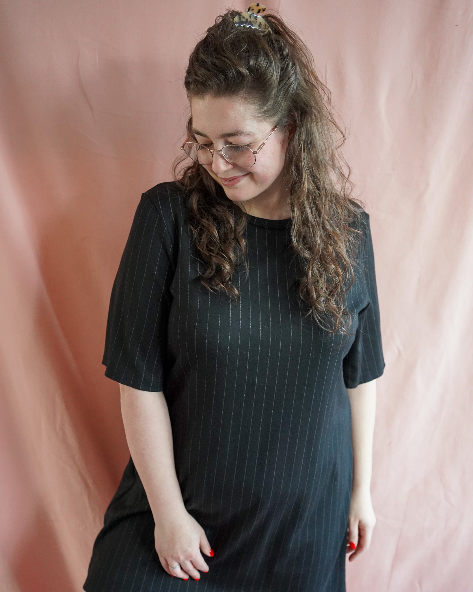 Chloe (black stripe) dress