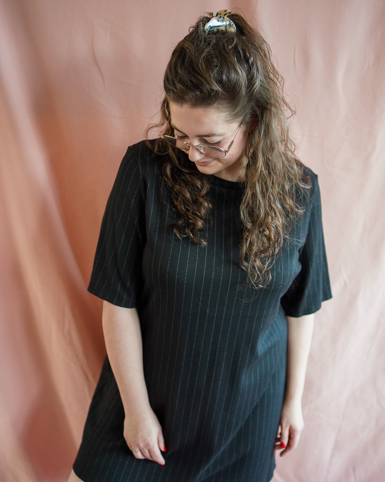 Chloe (black stripe) dress