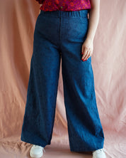 Jane wide leg jeans | Donker blauw