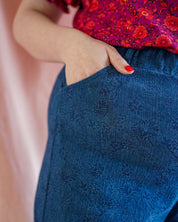 Jane wide leg jeans | Donker blauw