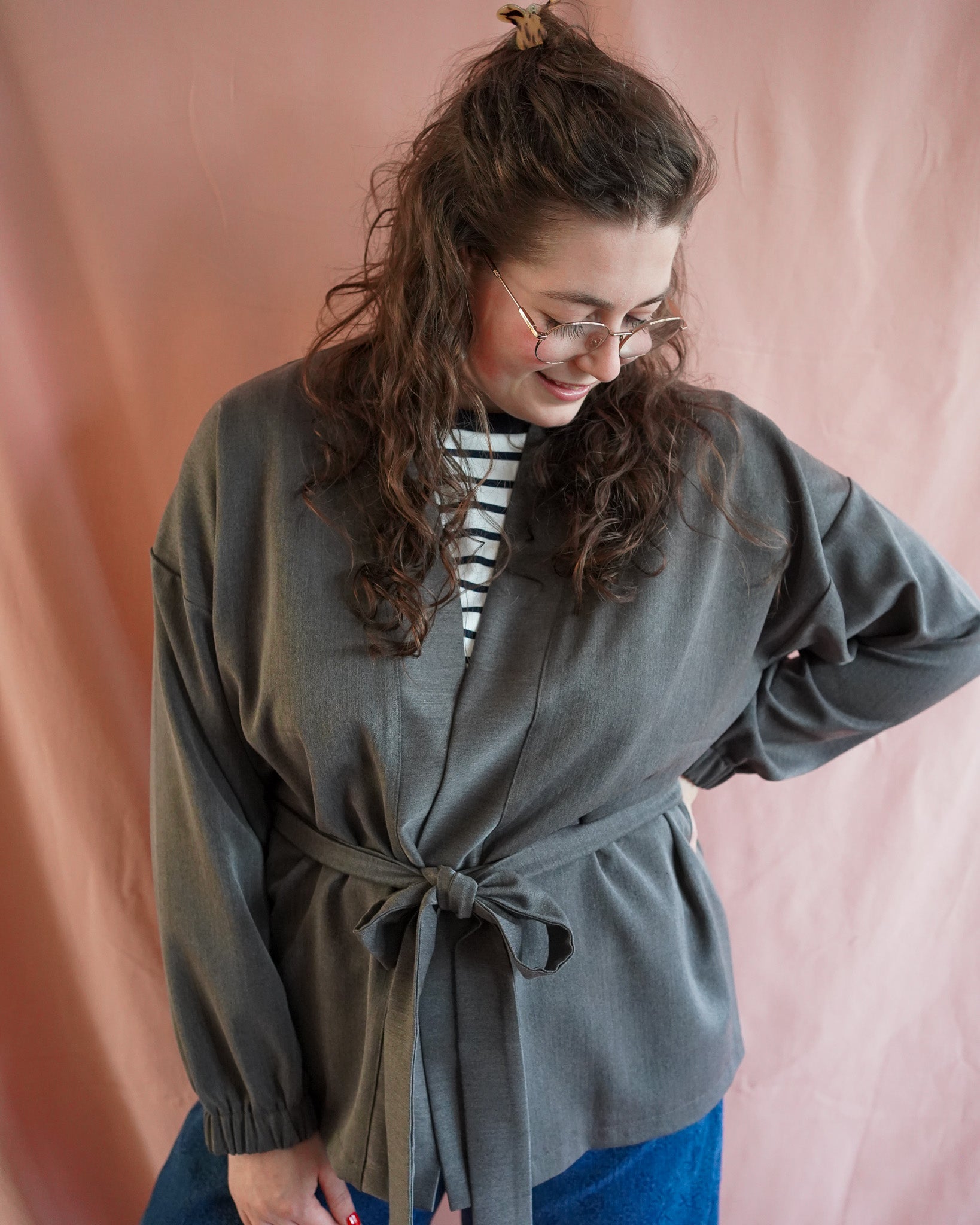 Merel (donker taupe) jasje