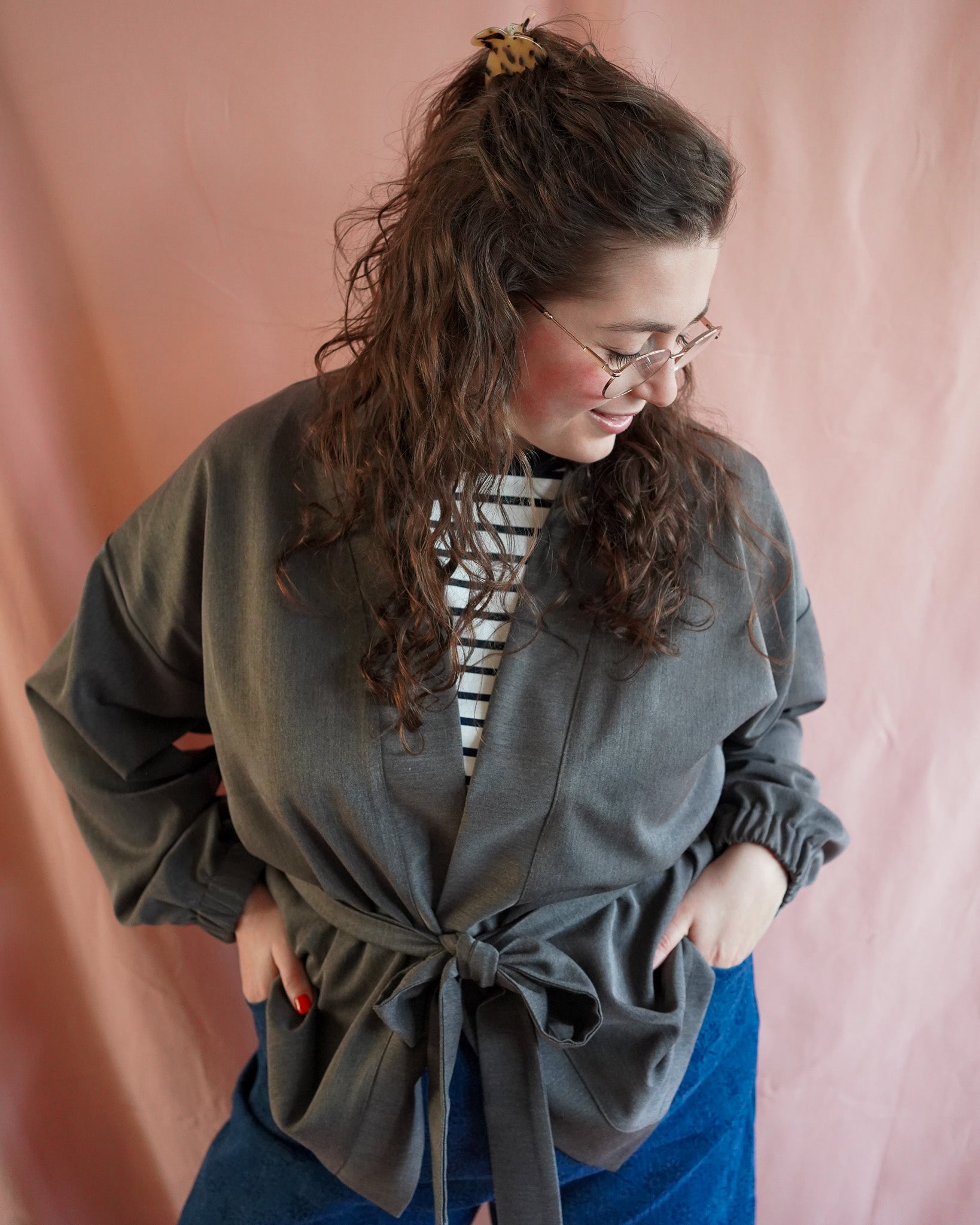 Merel (donker taupe) jasje