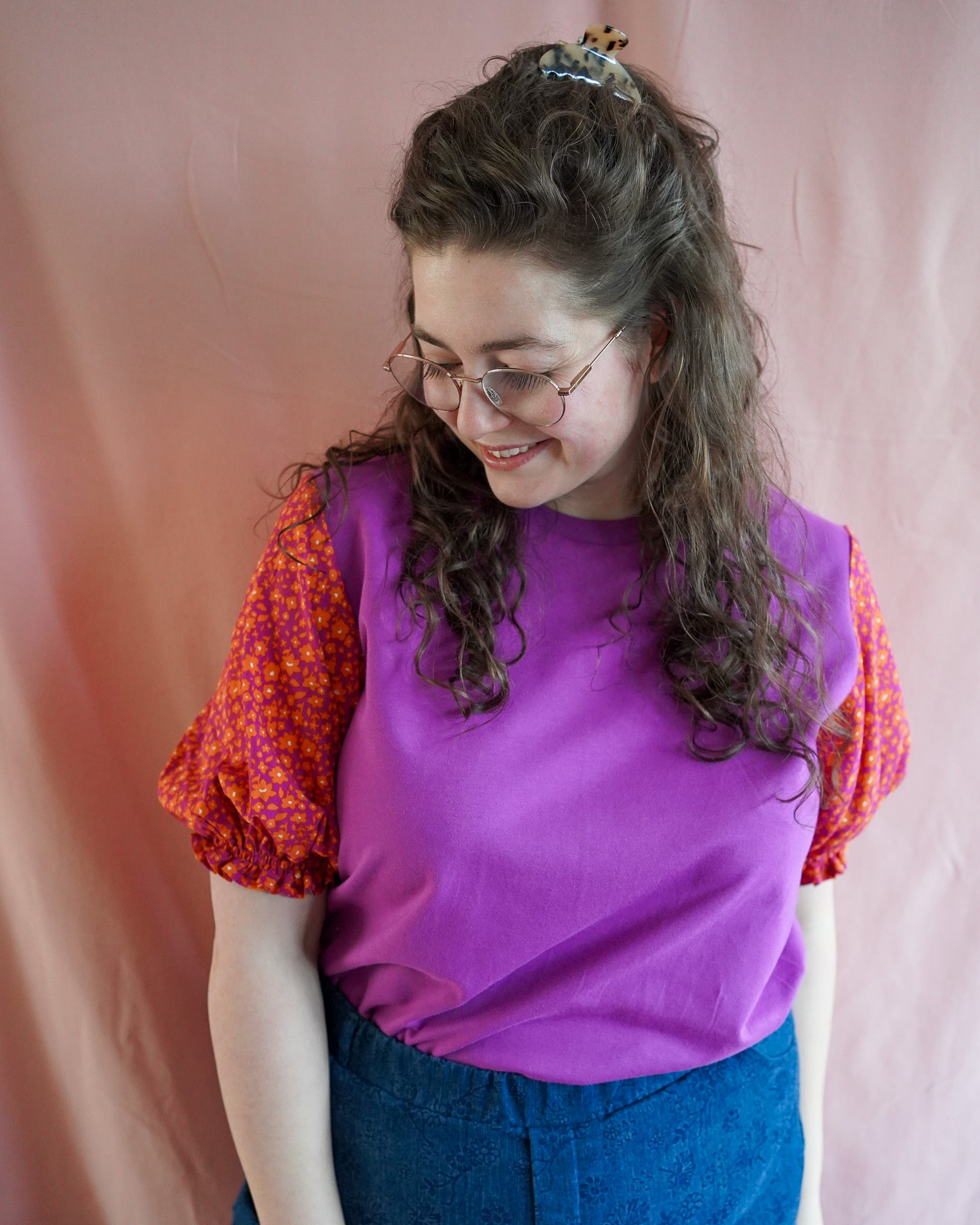 Vicky (purple flowers) top