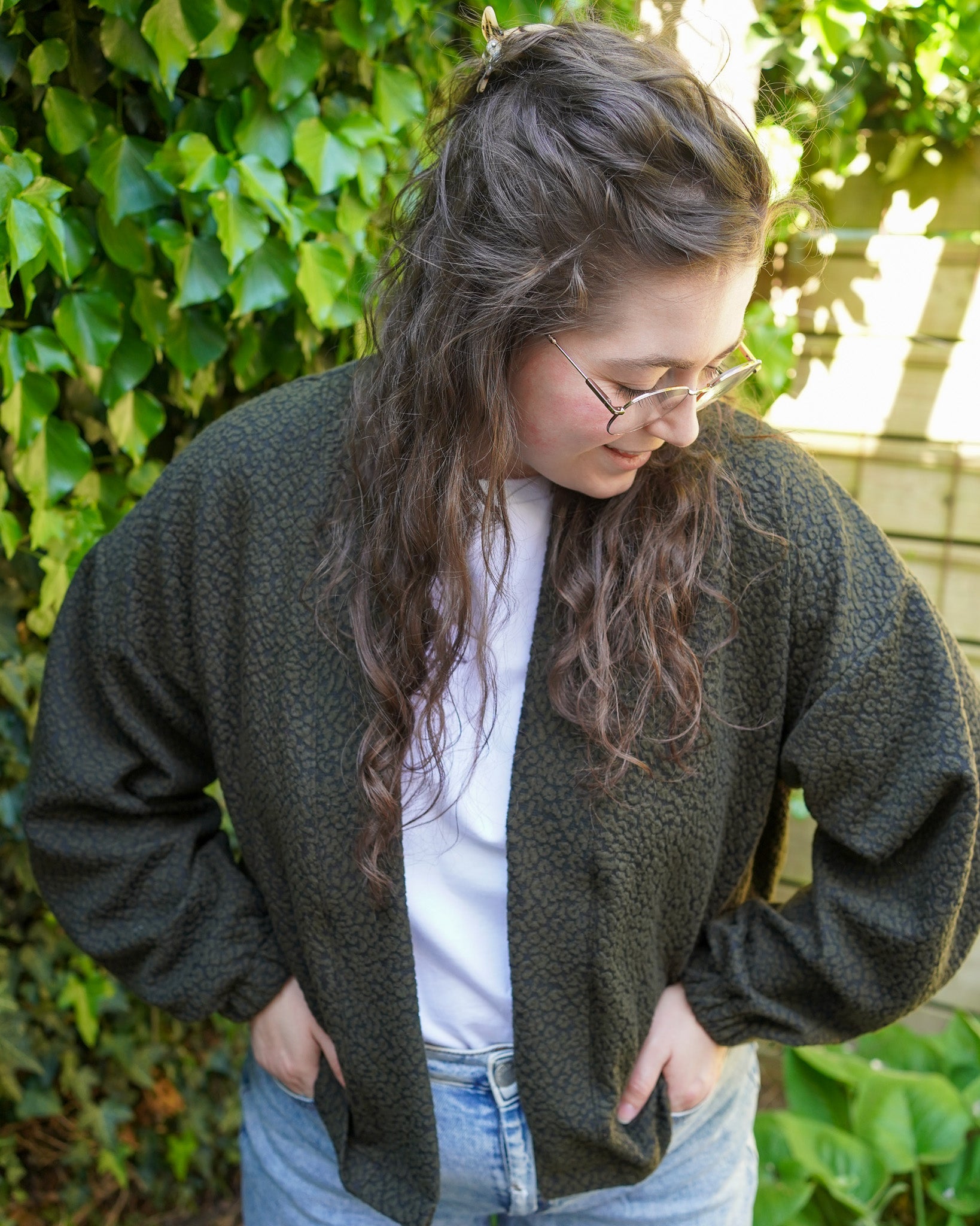 Miep vest | Army Jacquard