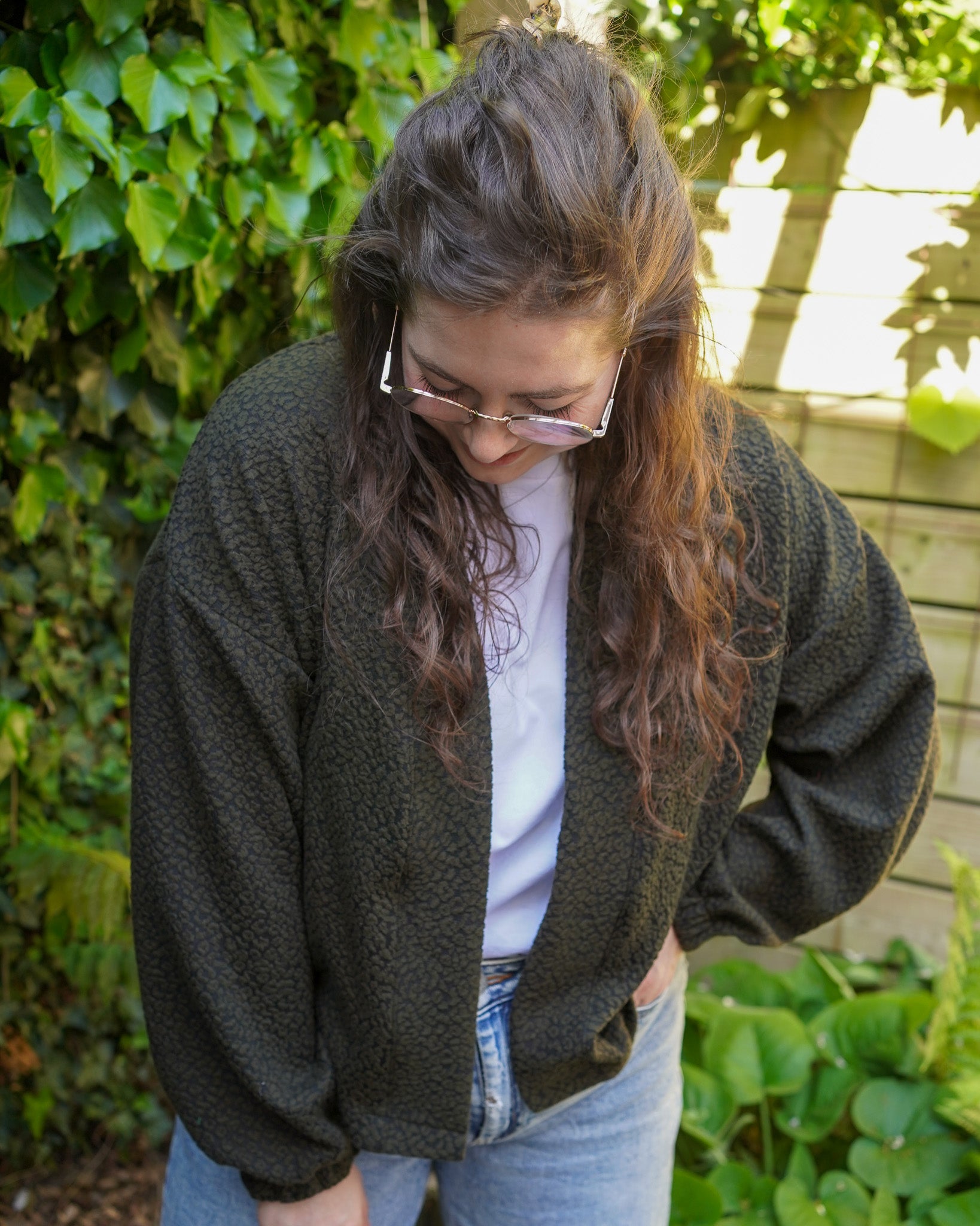 Miep vest | Army Jacquard