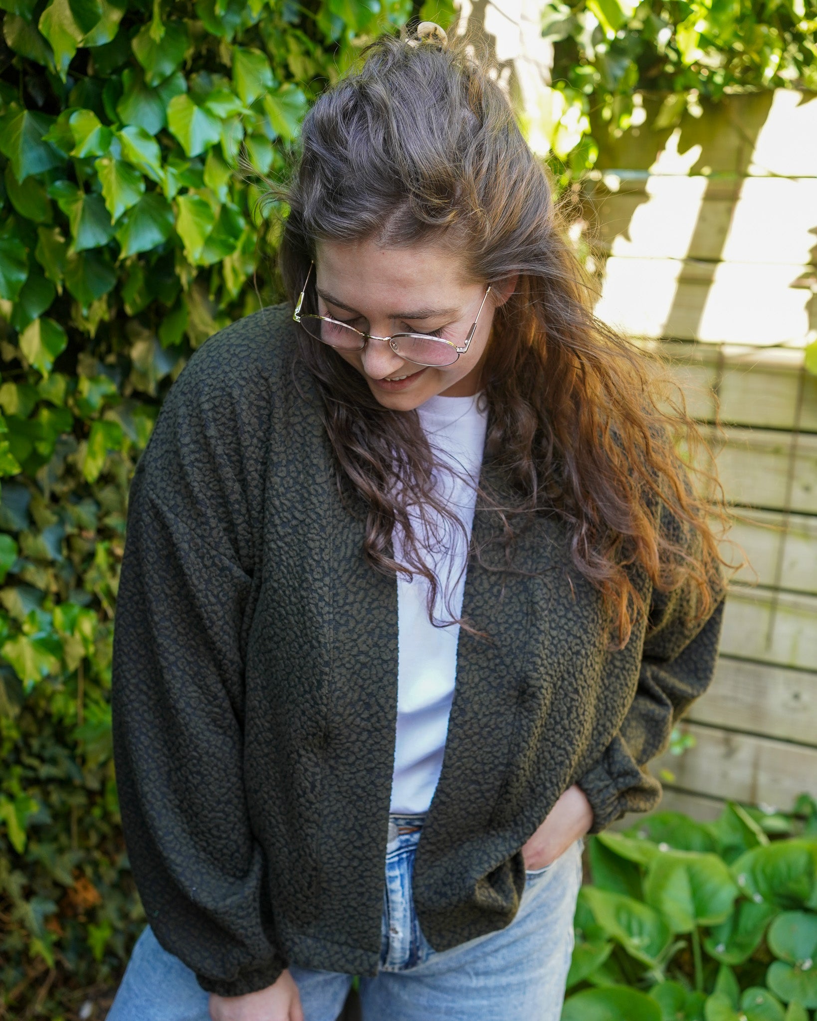 Miep vest | Army Jacquard