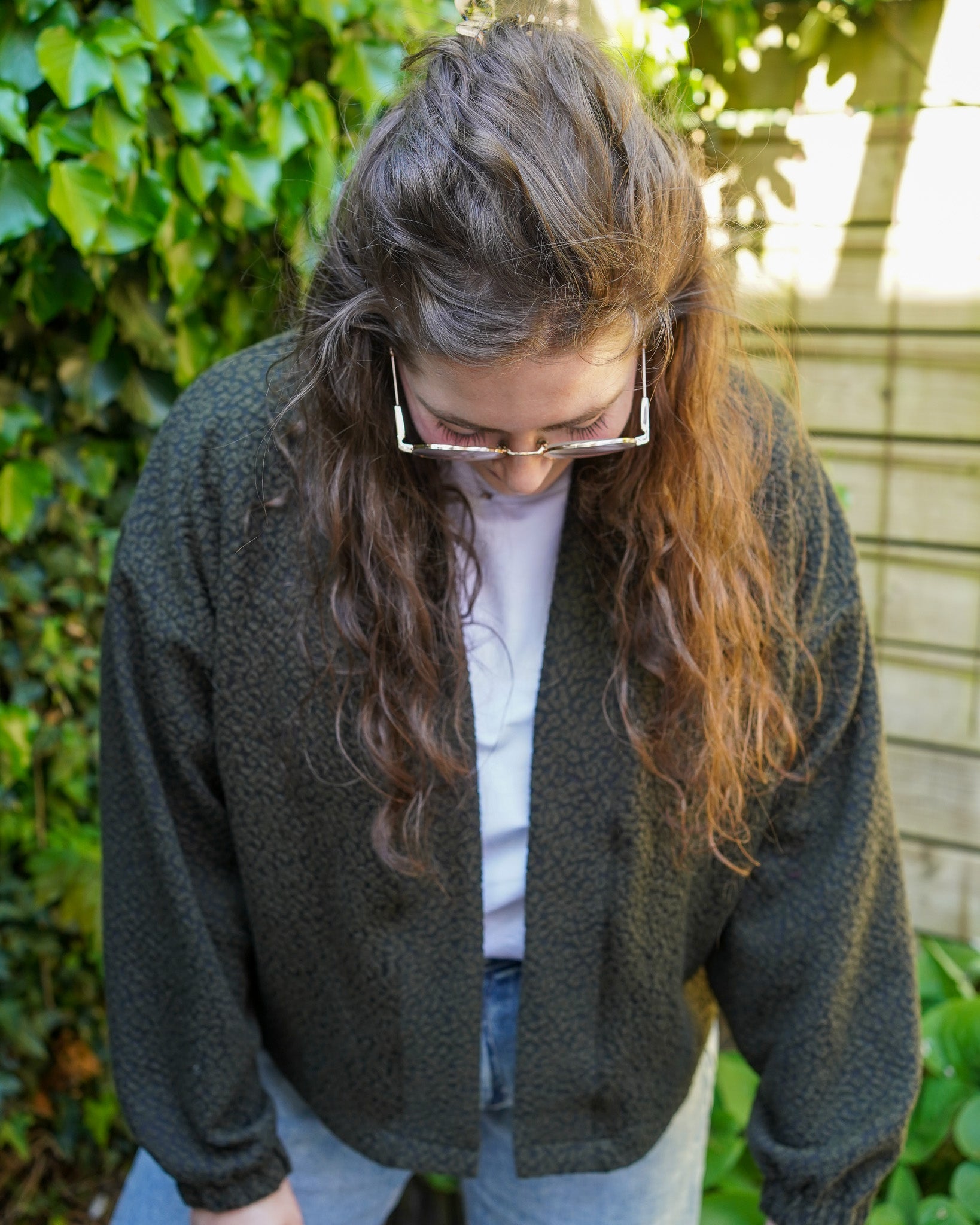 Miep vest | Army Jacquard