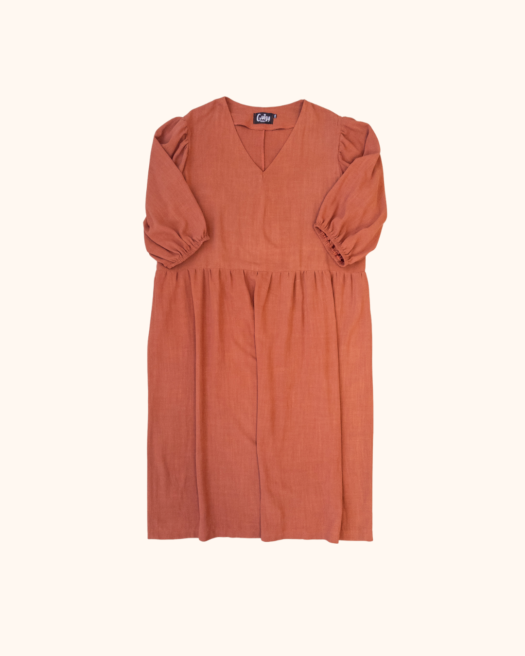Jurk Fleur | Brique