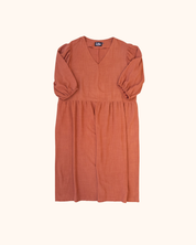 Jurk Fleur | Brique