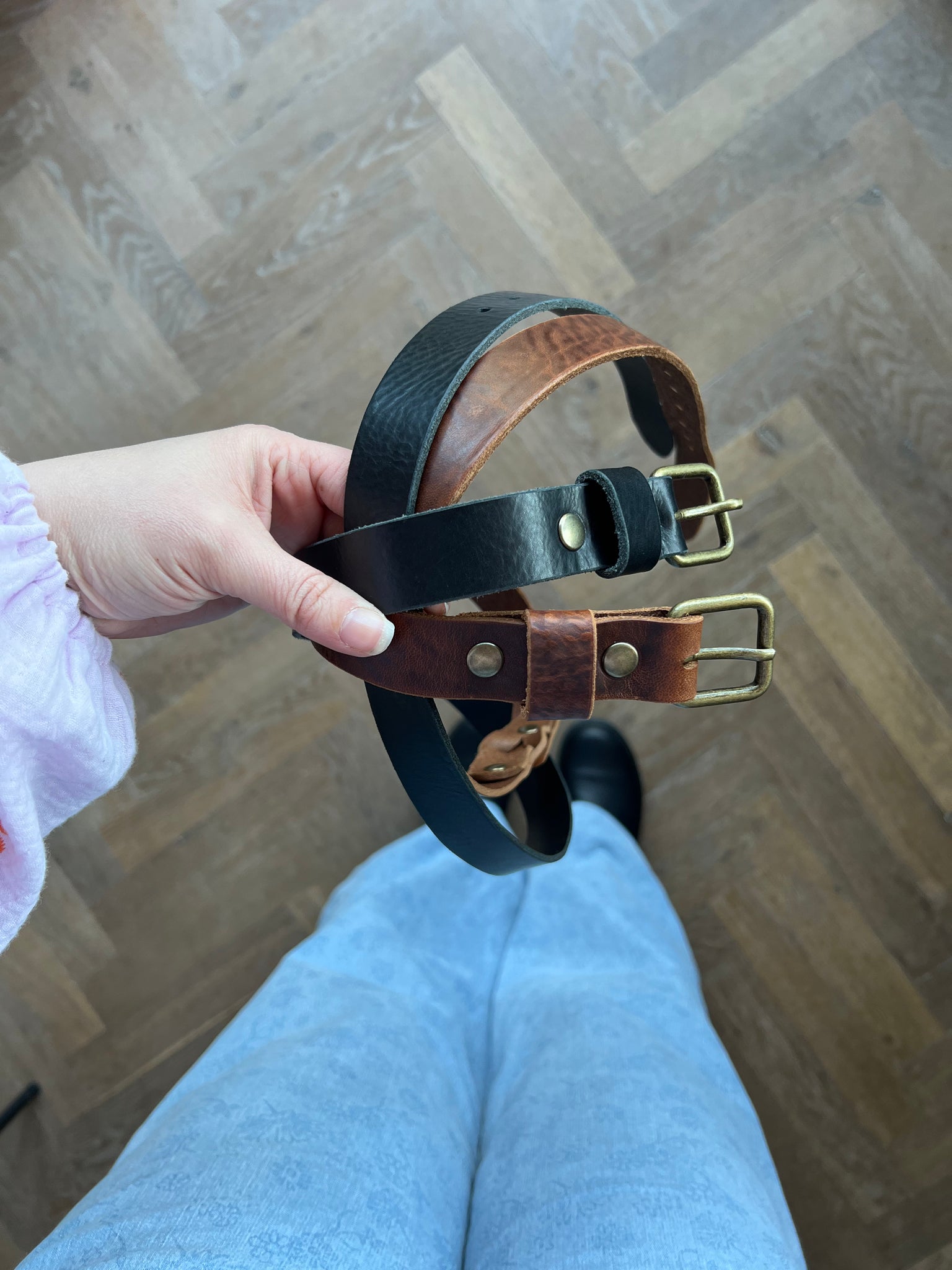 Bruine leren riem | Gutsy X Cooper & Quint