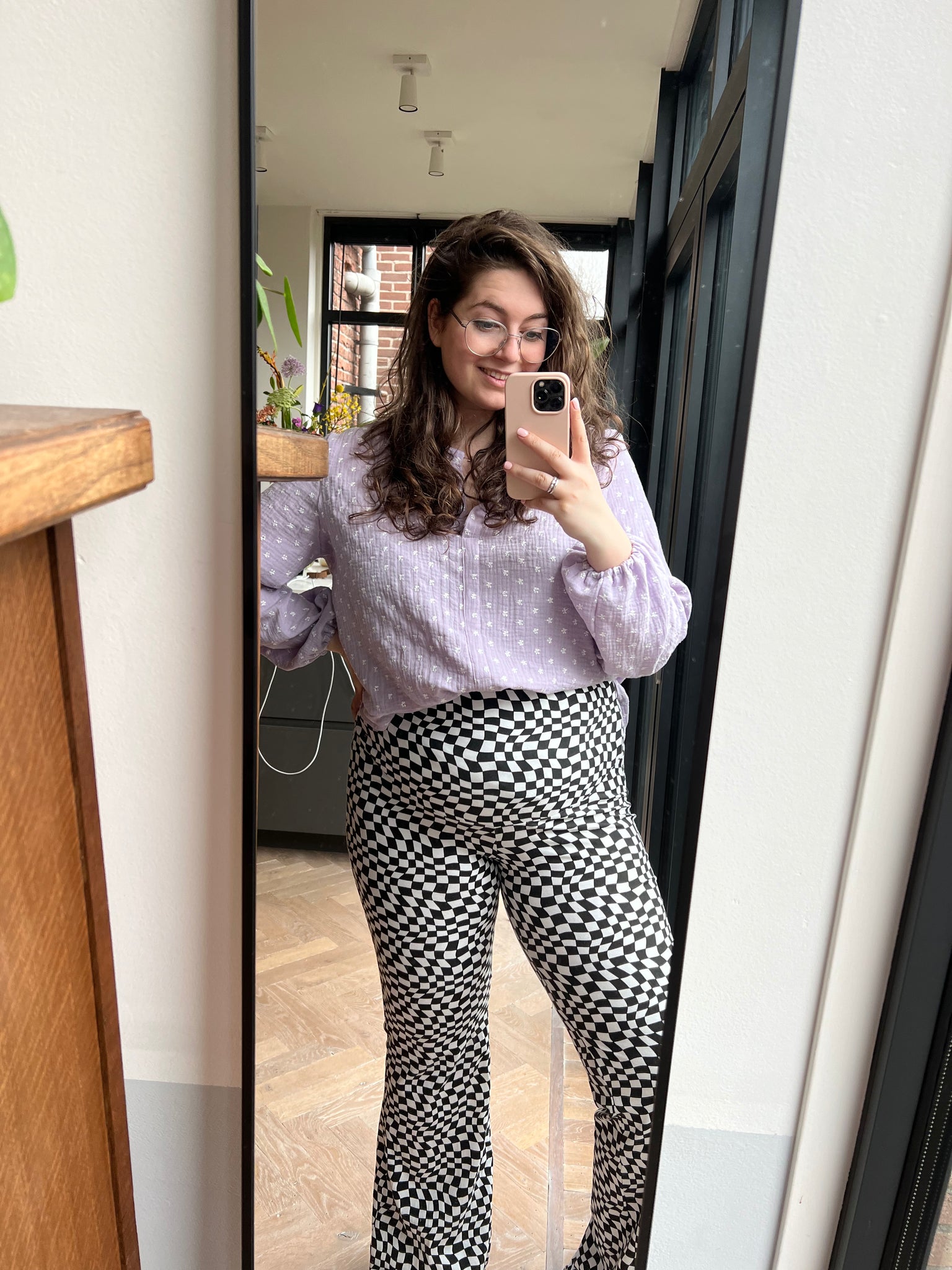 Basic zwart pregnant Flared pants