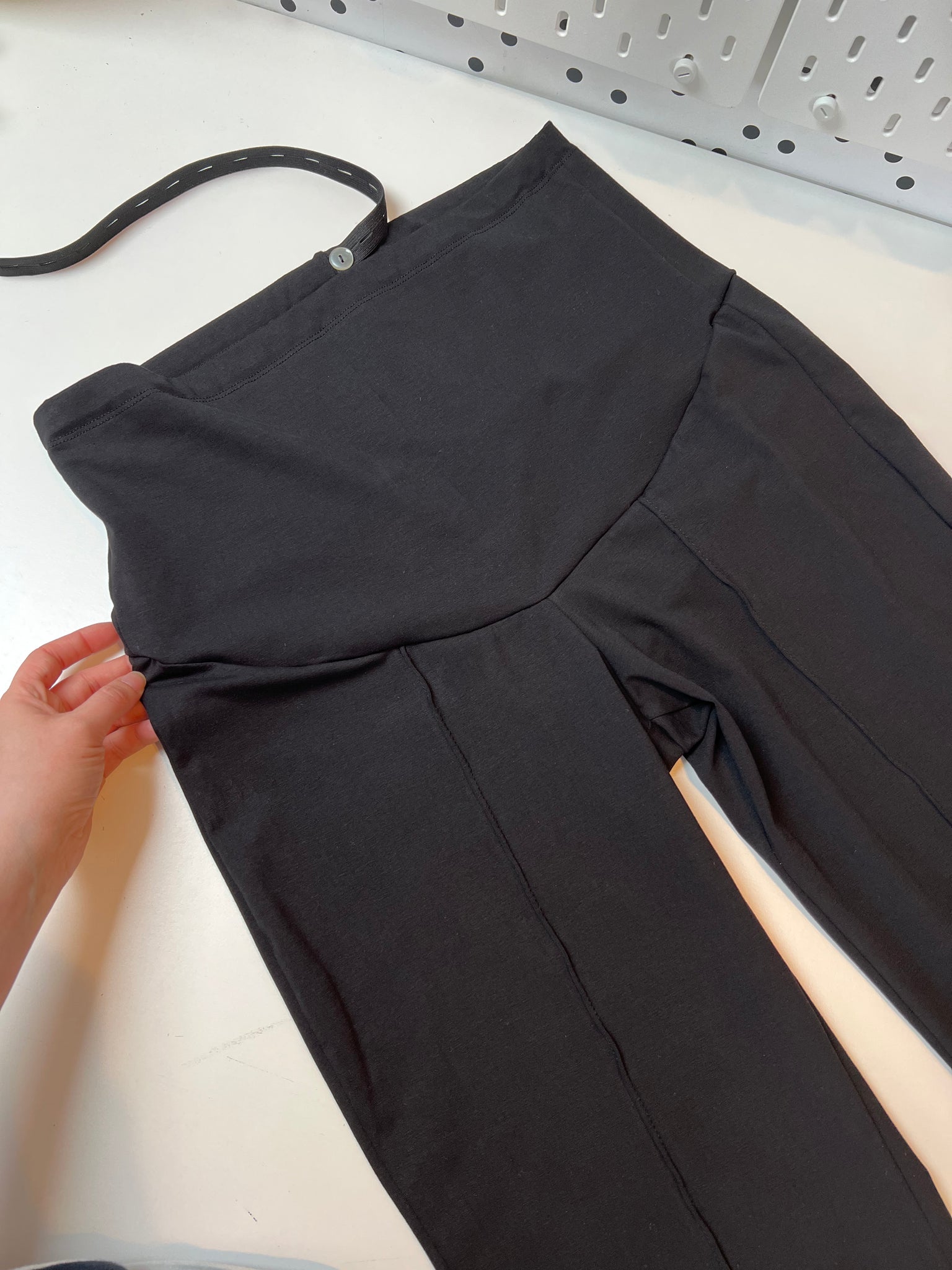 Basic zwart pregnant Flared pants