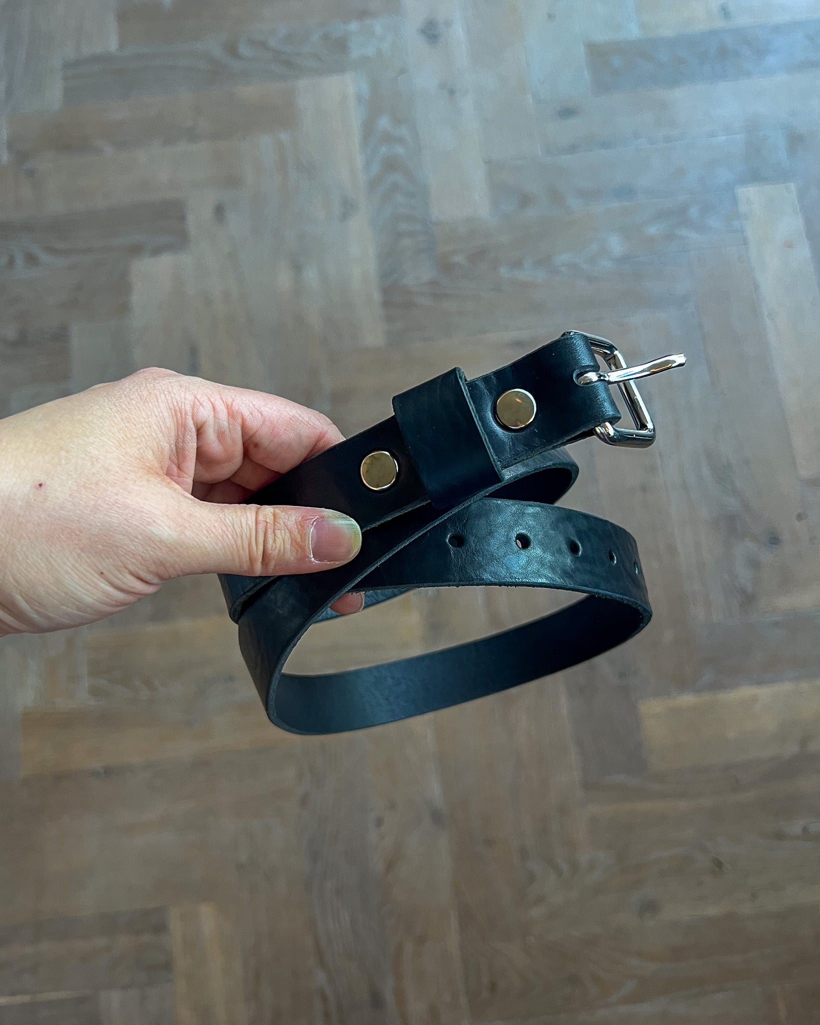 Zwarte leren riem | Gutsy X Cooper & Quint