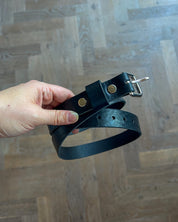 Zwarte leren riem | Gutsy X Cooper & Quint