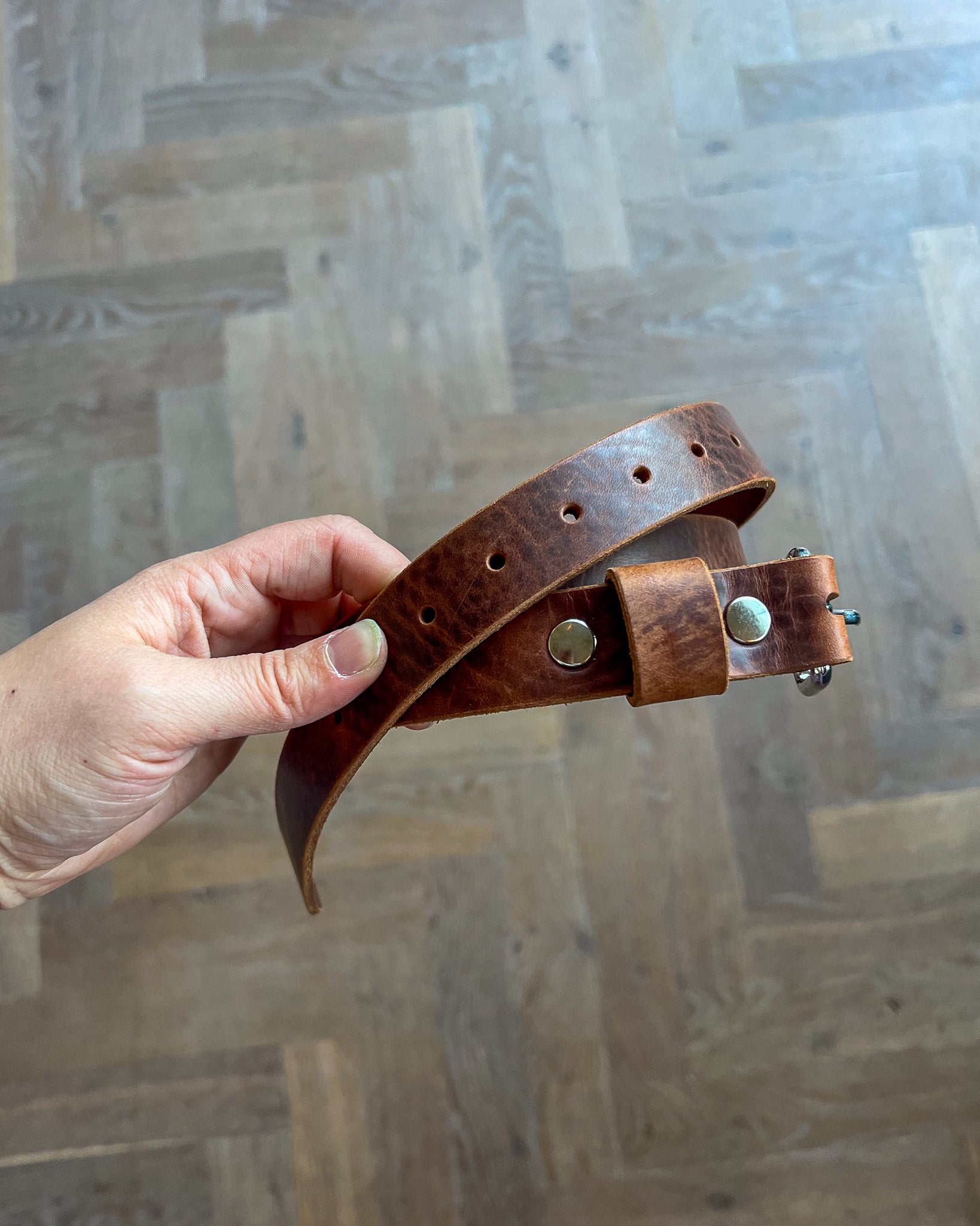 Bruine leren riem | Gutsy X Cooper & Quint