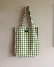 Tote bag | Ruit groen
