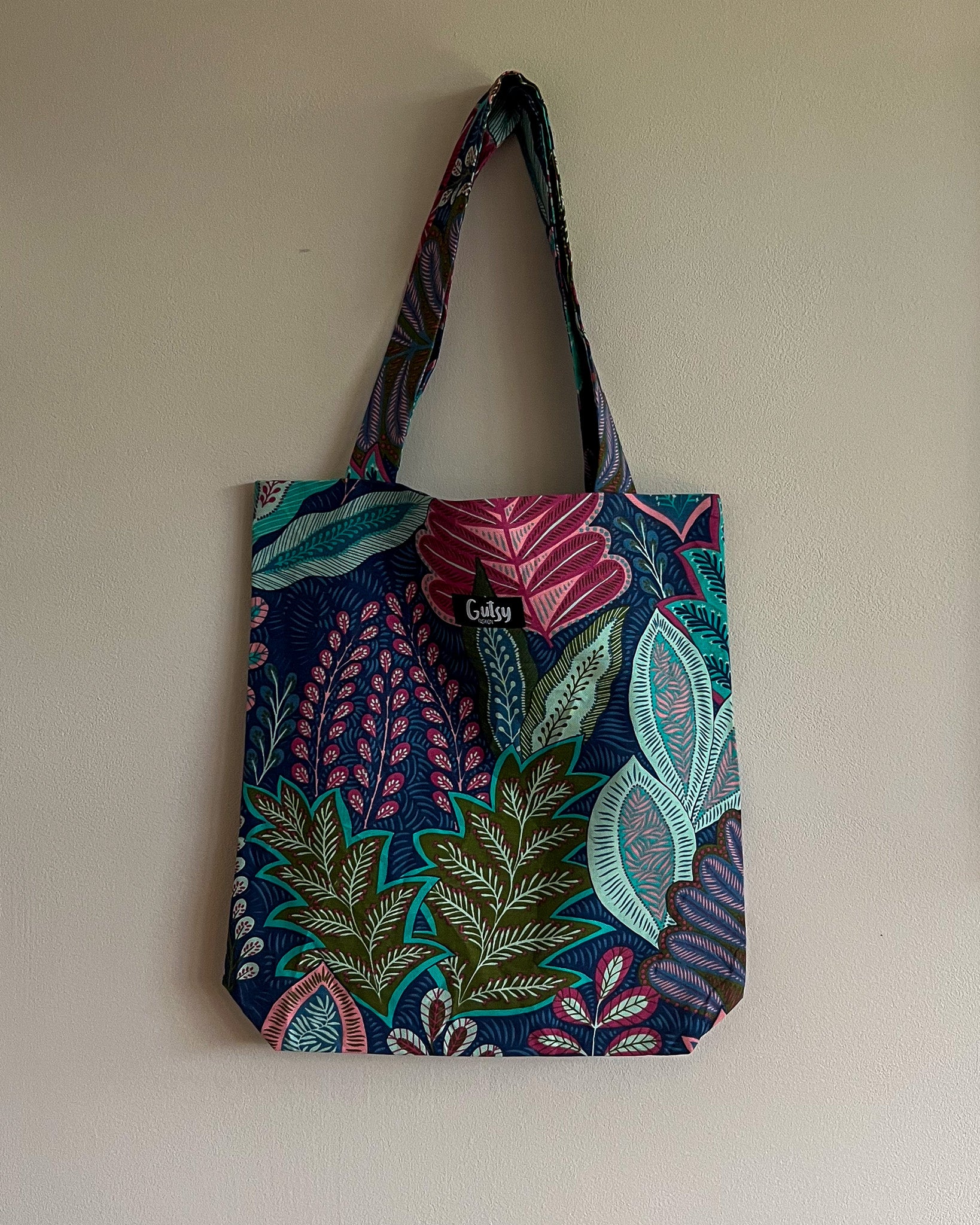 Tote bag | Petrol leaves