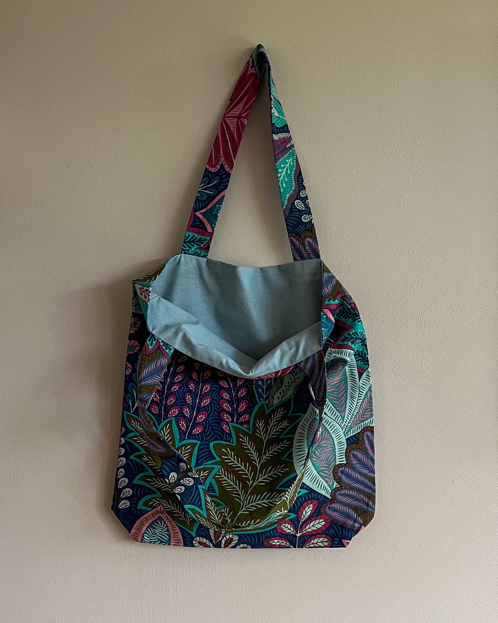 Tote bag | Petrol leaves