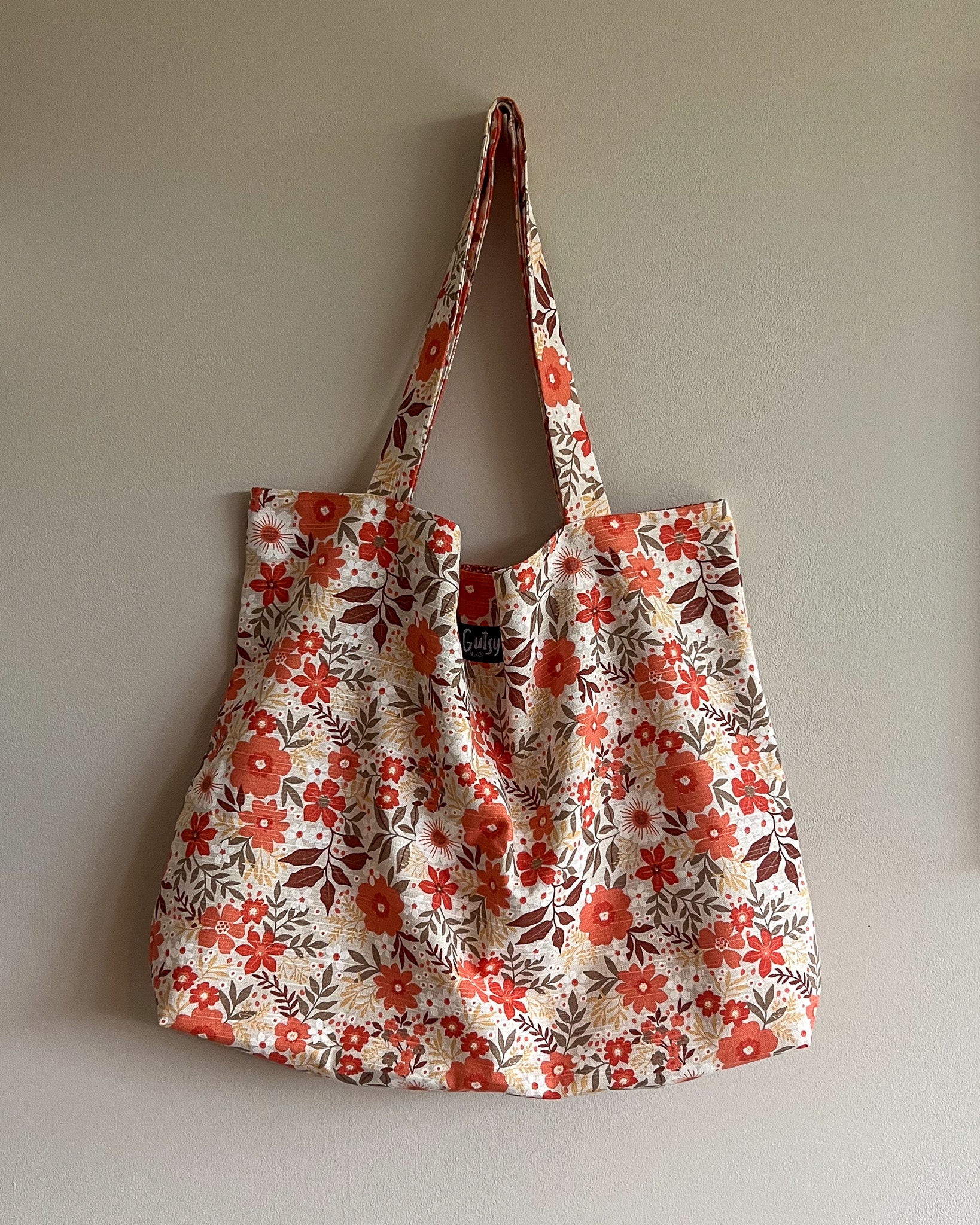 Big bag | Flowers red