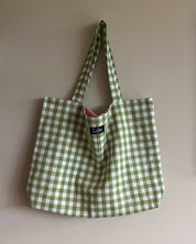 Big bag | Groen ruit