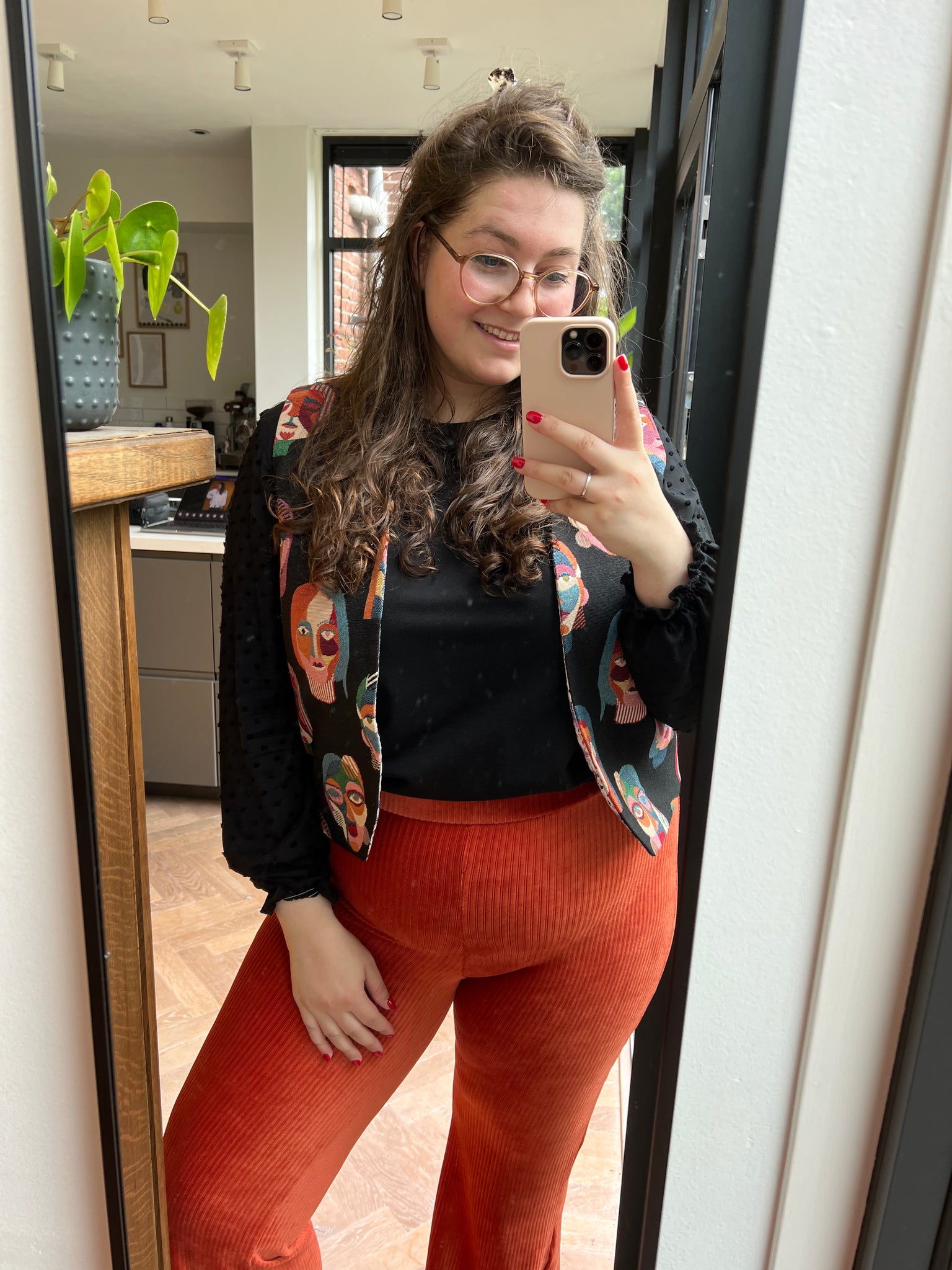 Puck (oranje) Flared pants