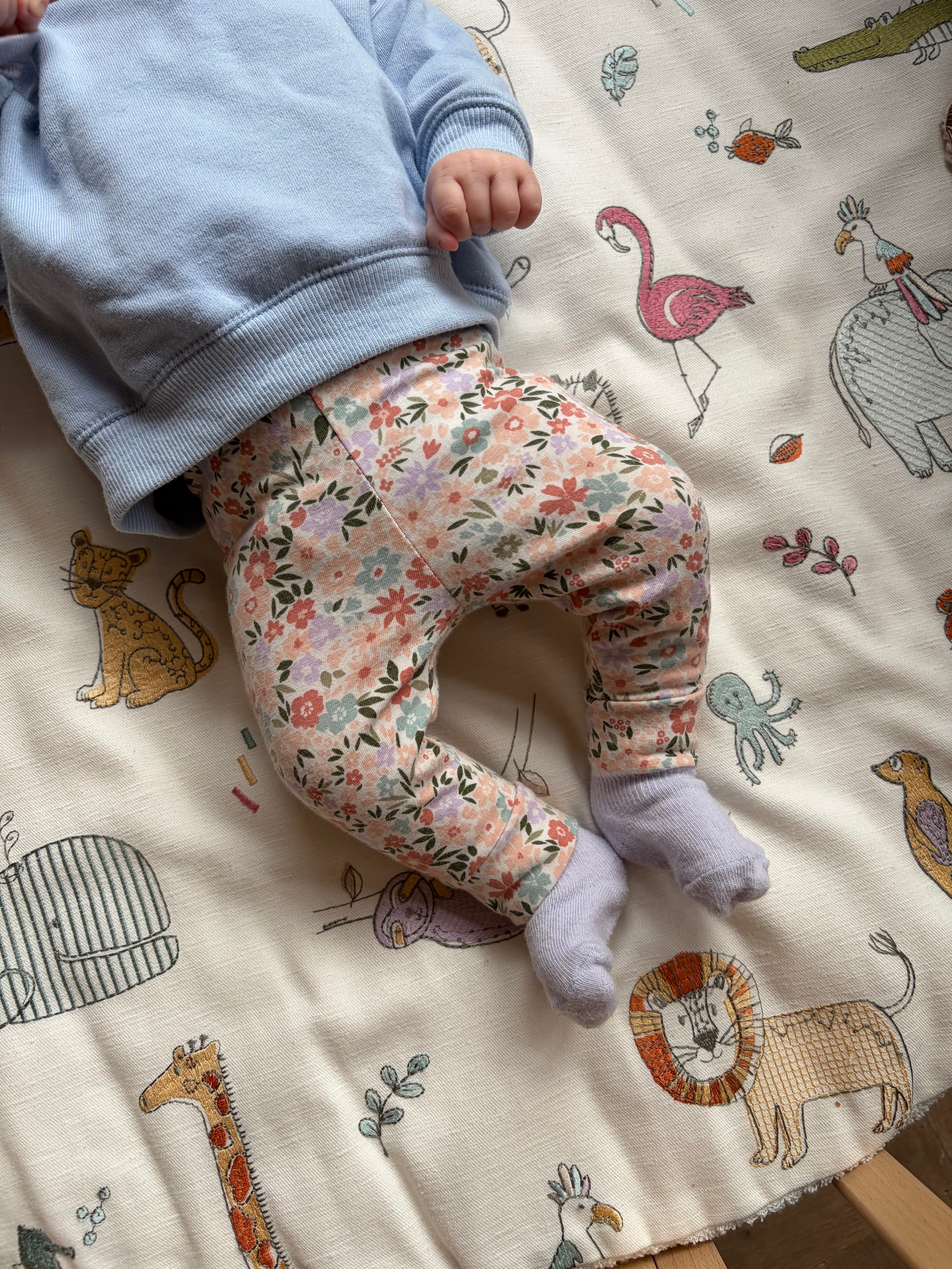 Newborn broekje | Bloemen lente