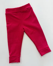 Newborn broekje | Streep rood/roze
