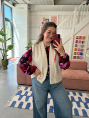 Gilet Teddy | Ecru