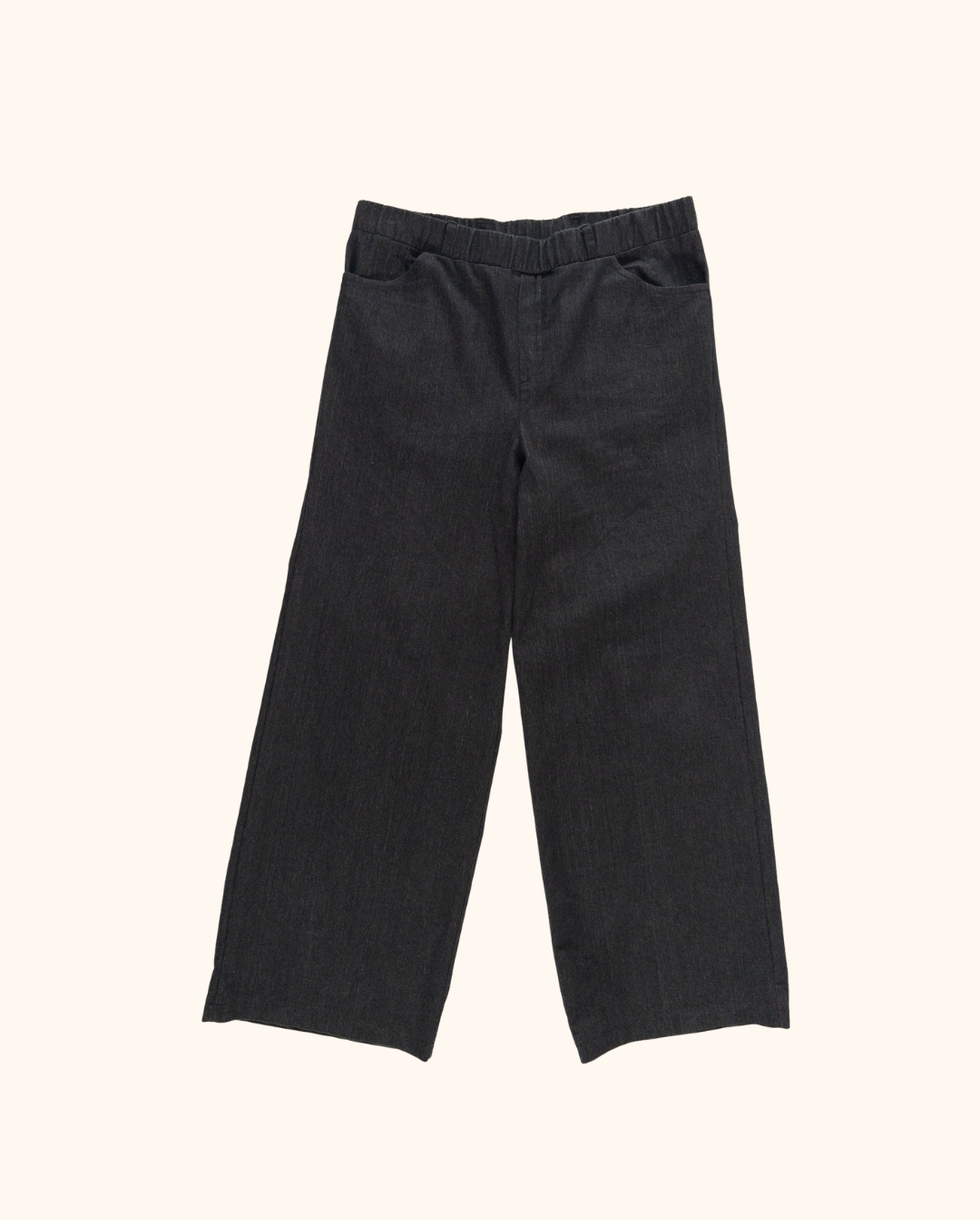 Jeans wide leg Jane | Black denim