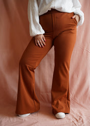 Flared pantalon Lizz | Bruin