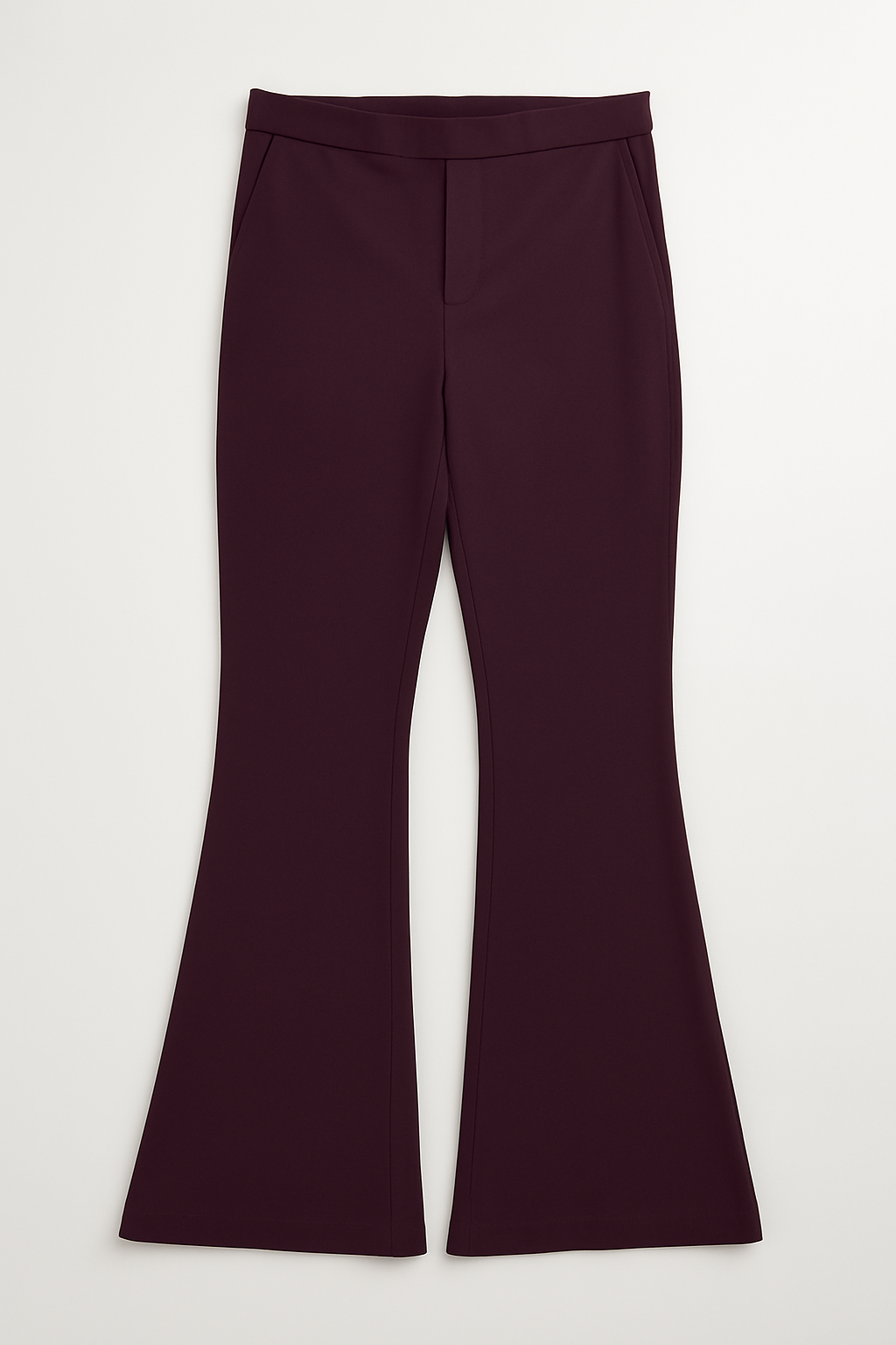 Flared pantalon Lizz | Aubergine