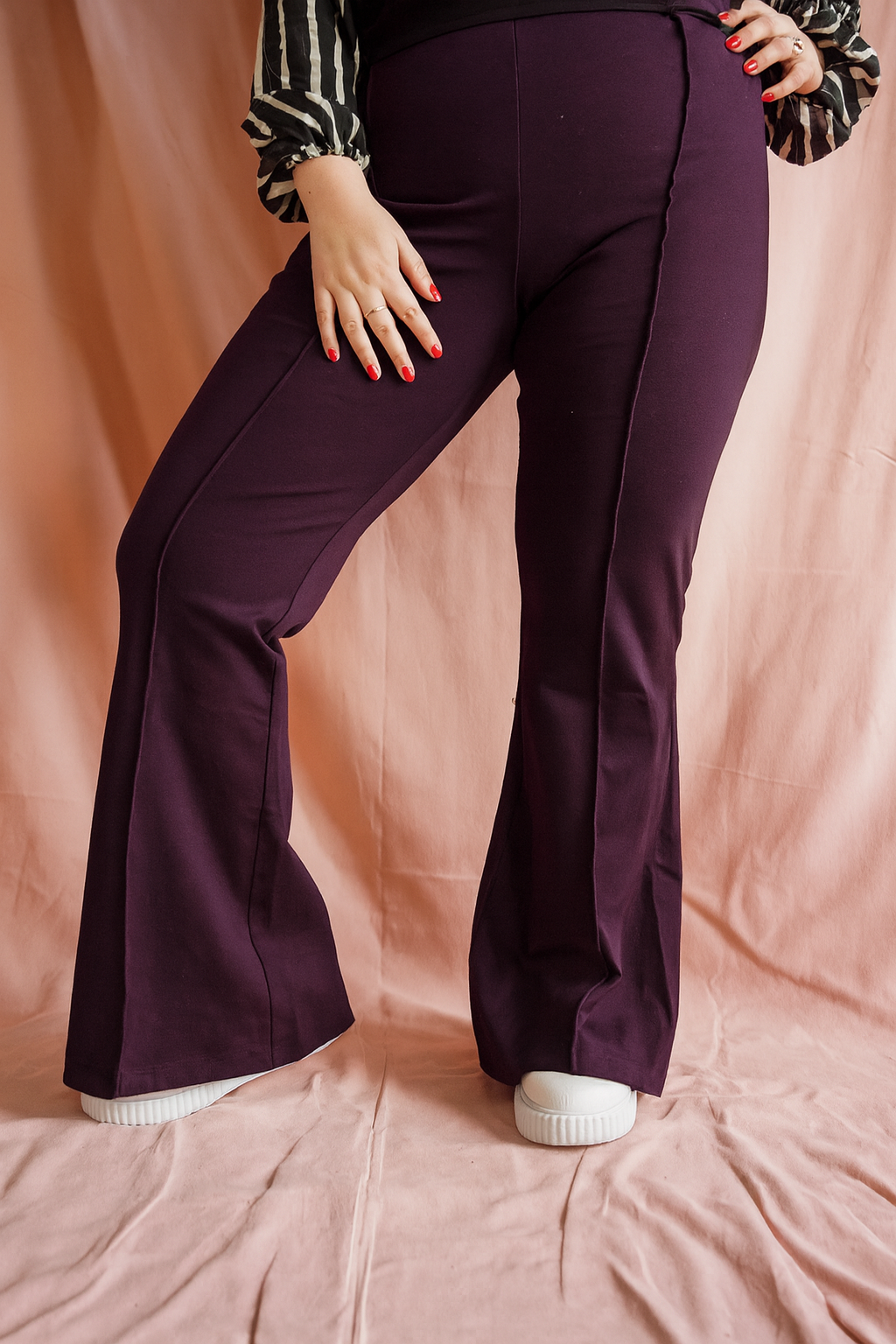Lou Flared | Aubergine