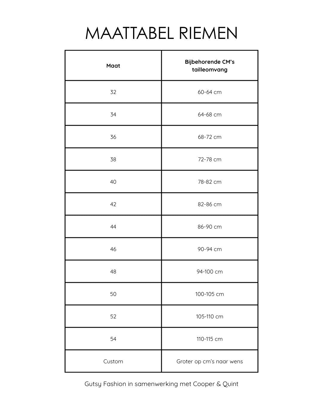 Zwarte leren riem | Gutsy X Cooper & Quint