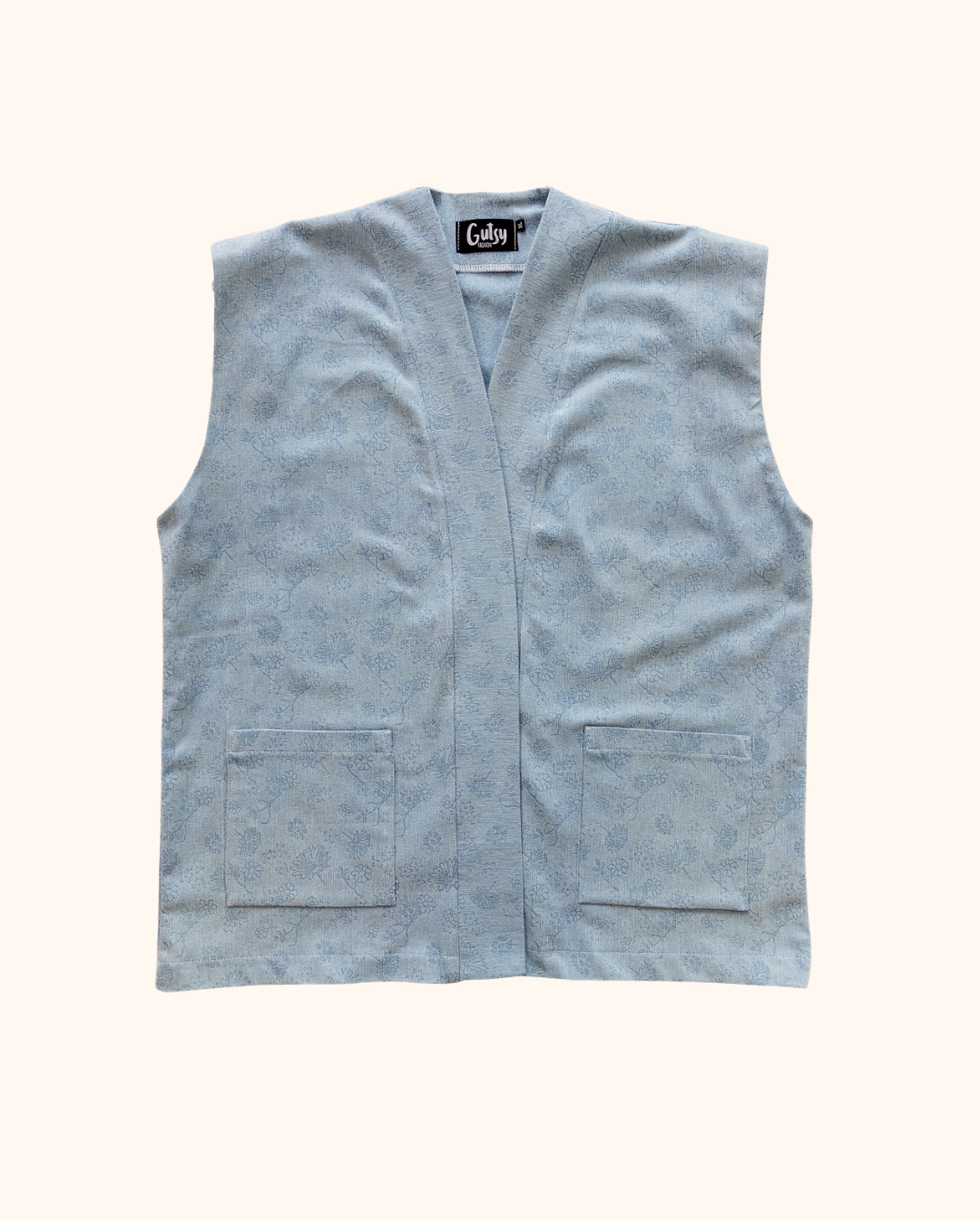 Merel gilet | Licht bloemen jeans